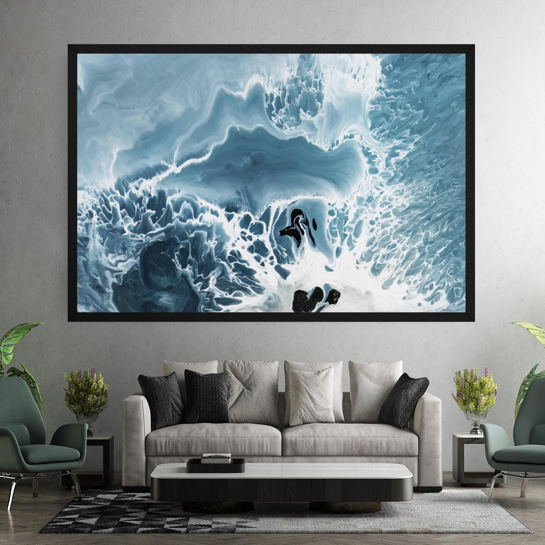 Tablou Canvas Light Blue Ocean mockup 7