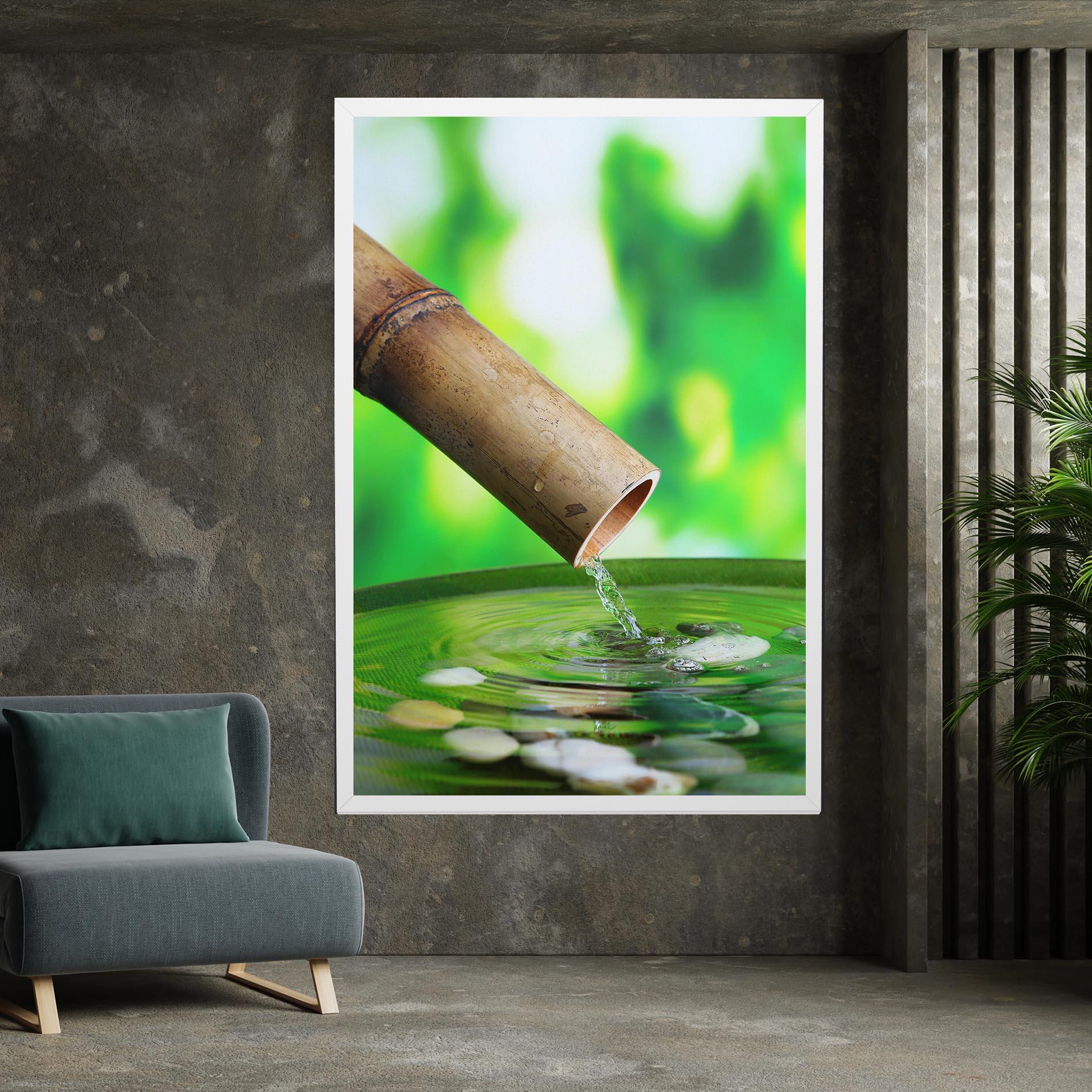 Tablou Canvas Bamboo Fountain mockup 7