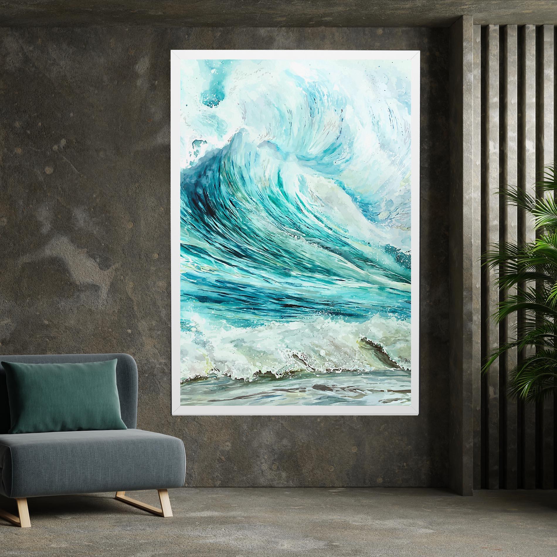 Tablou Canvas Sea Watercolor mockup 7