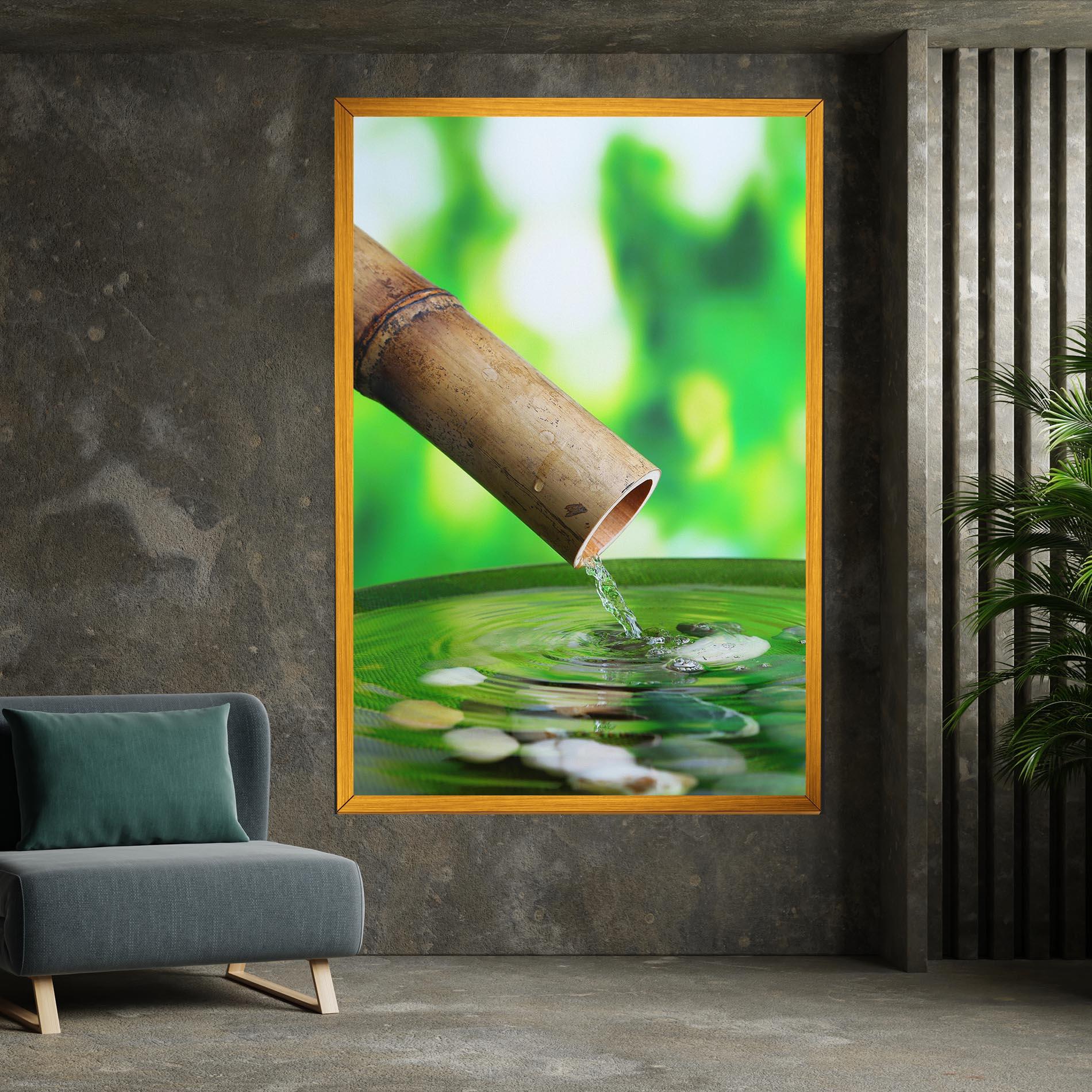 Tablou Canvas Bamboo Fountain mockup 7