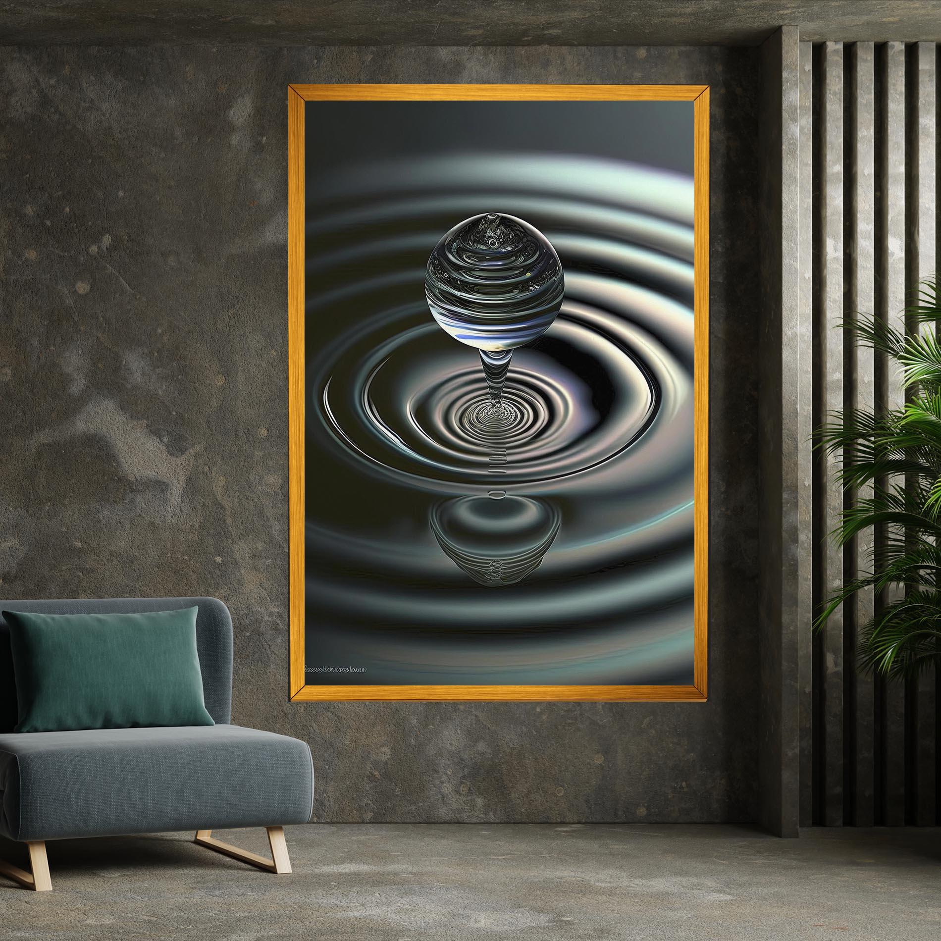 Tablou Canvas Beautiful Water Drop mockup 7