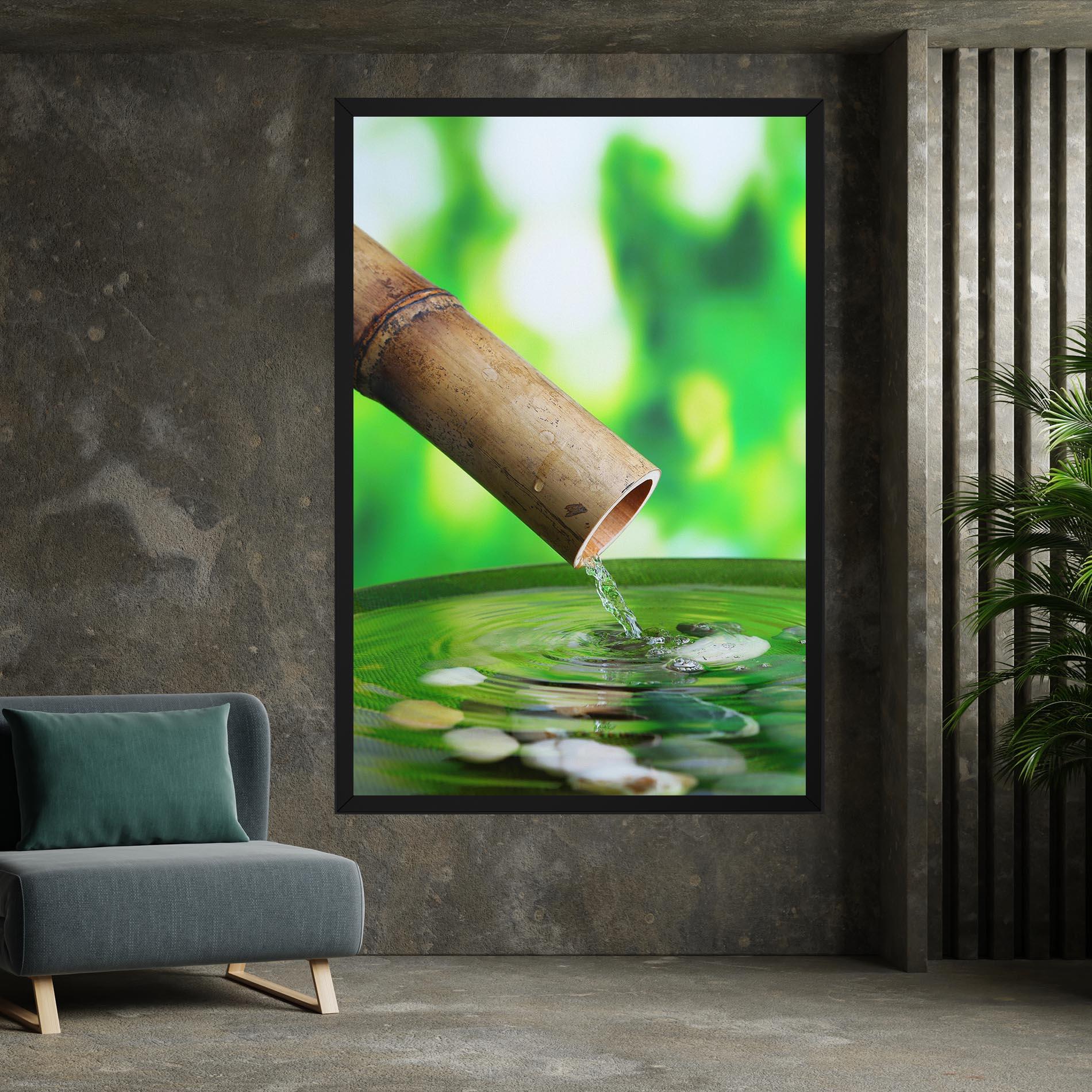 Tablou Canvas Bamboo Fountain mockup 7