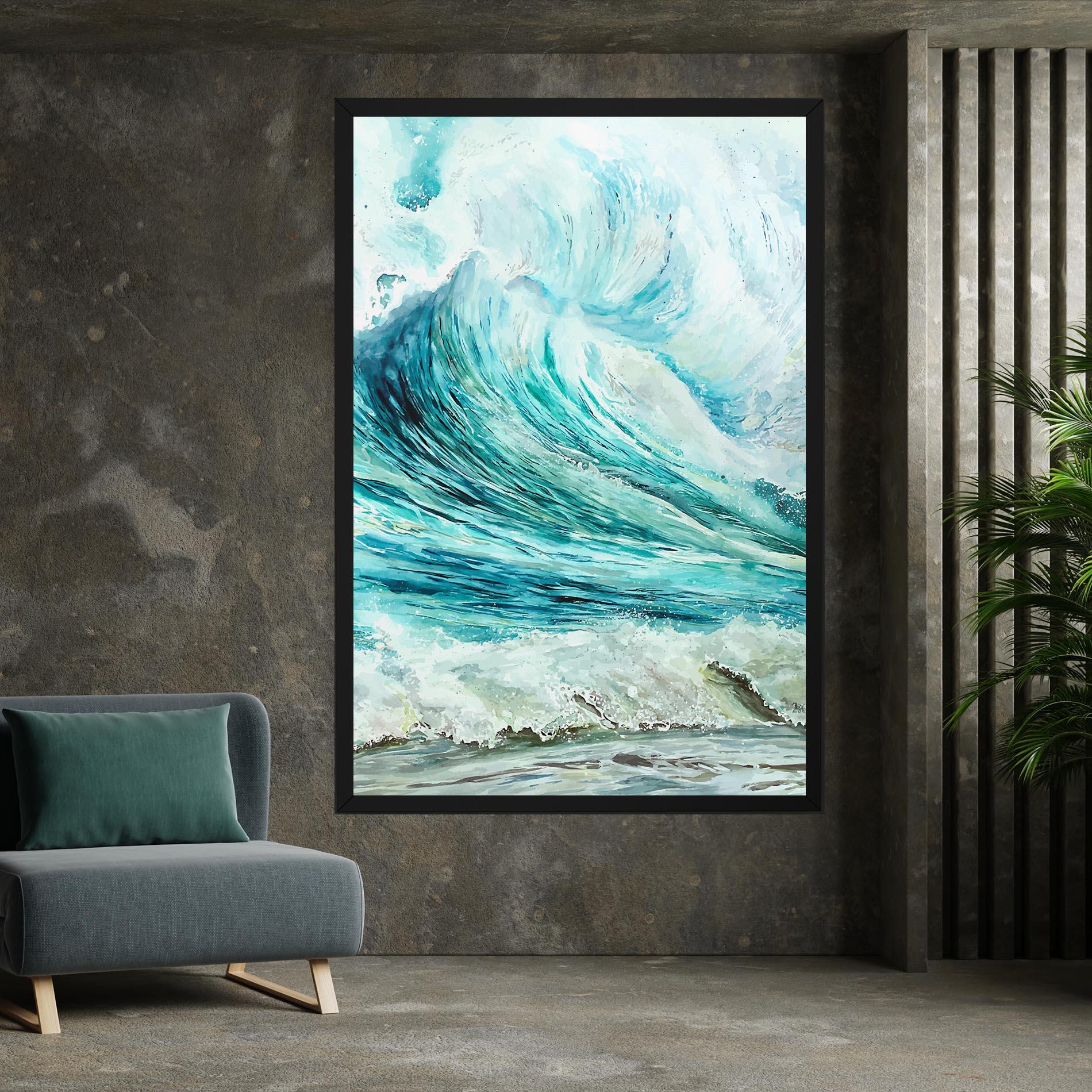 Tablou Canvas Sea Watercolor mockup 7