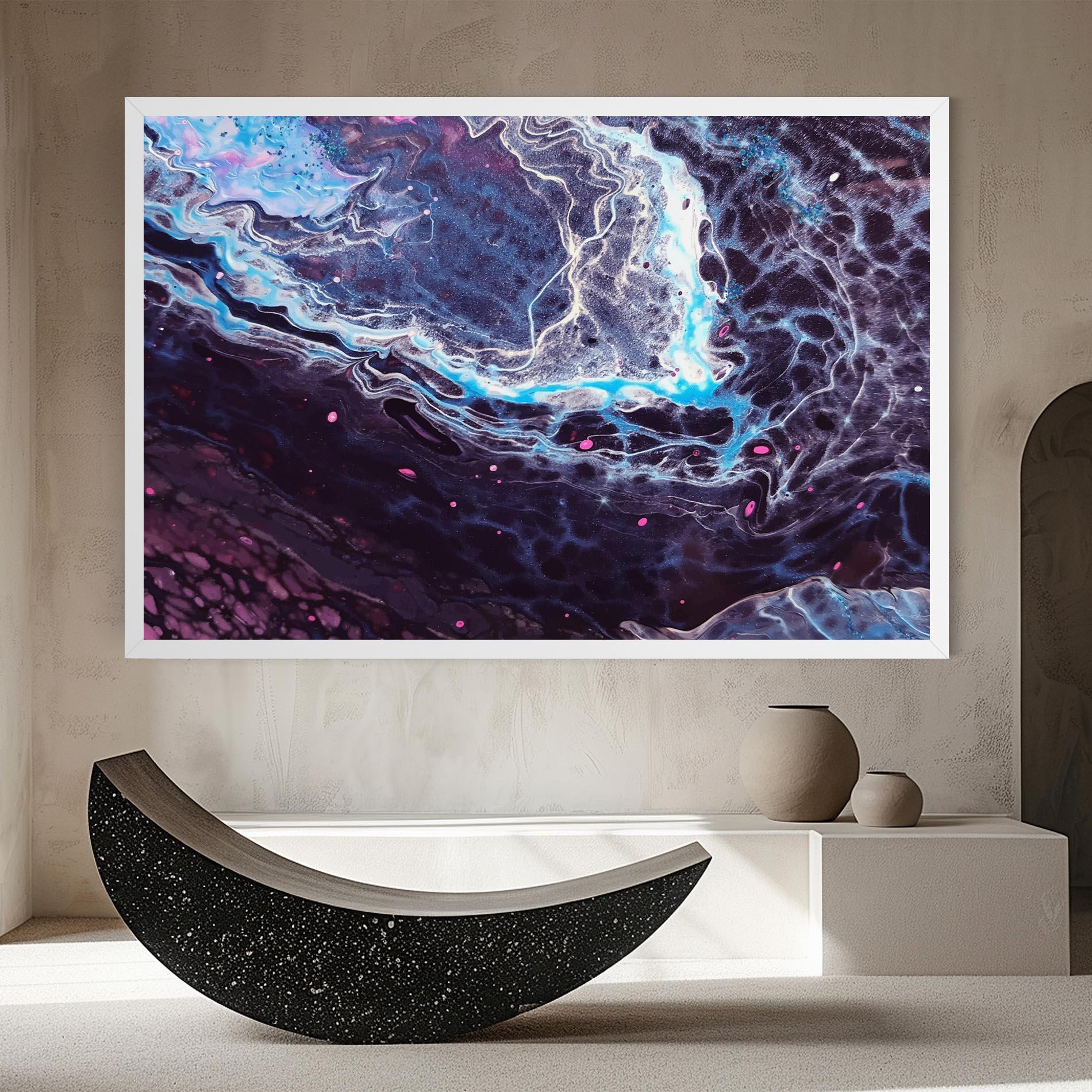 Tablou Canvas Purple Blue Water mockup 8