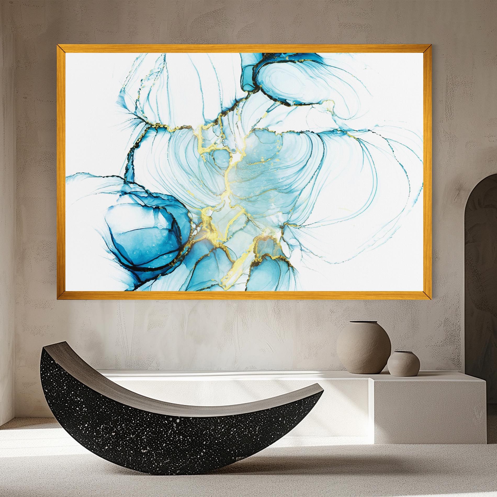 Artistic Gold Blue mockup 8