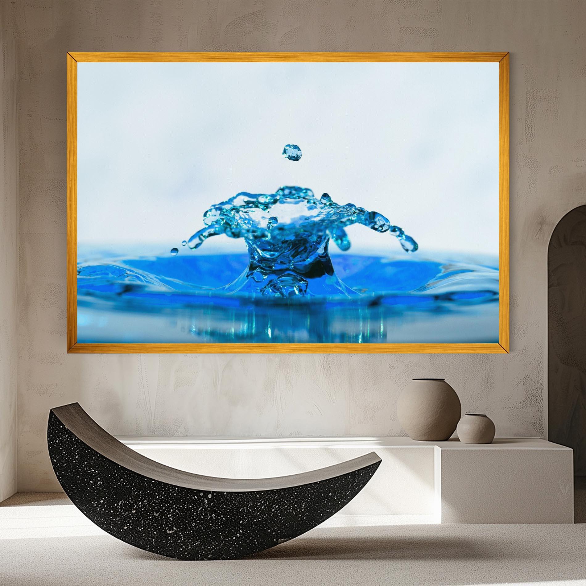 Tablou Canvas Blue Water Splash mockup 8
