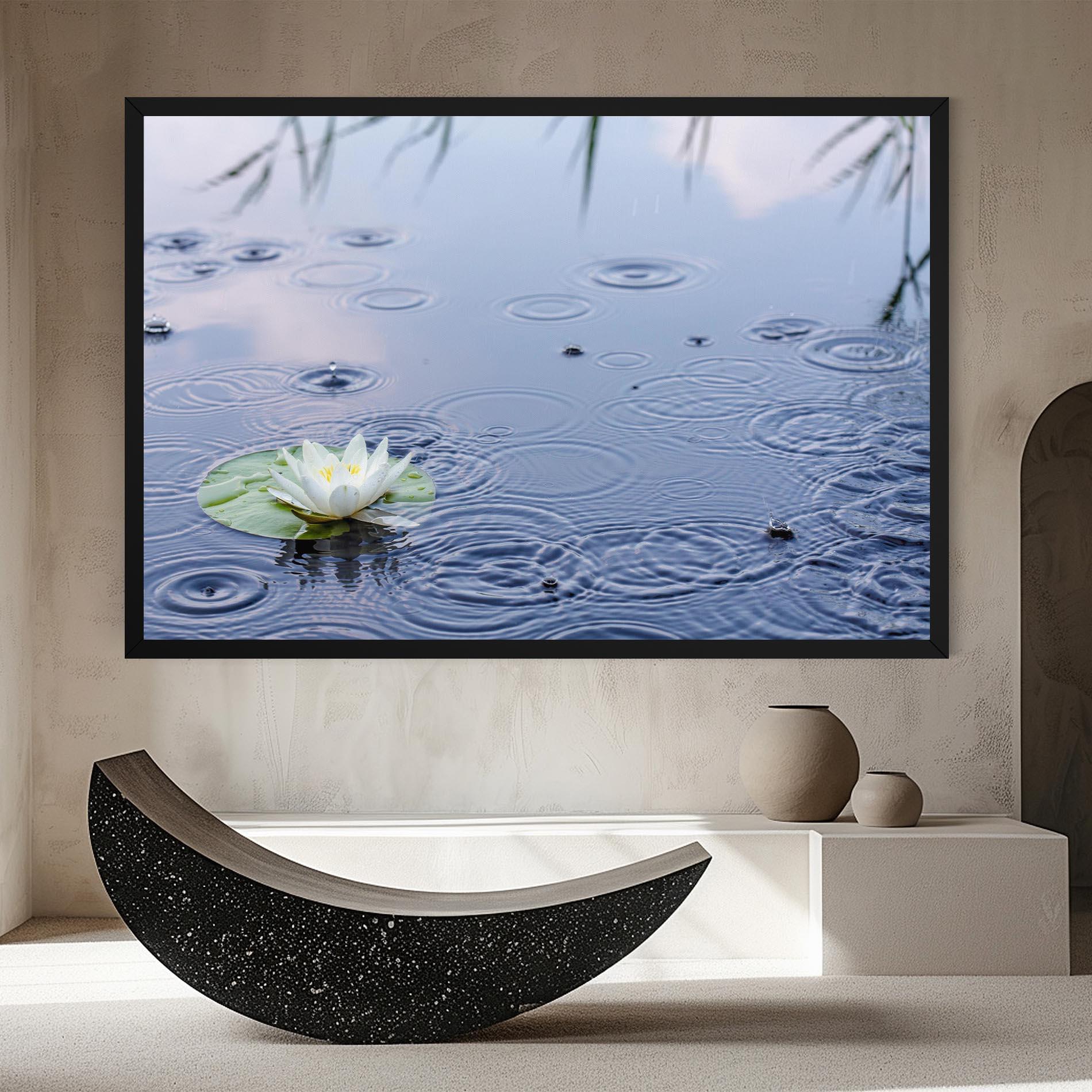 Tablou Canvas Clear Lake Rain mockup 8