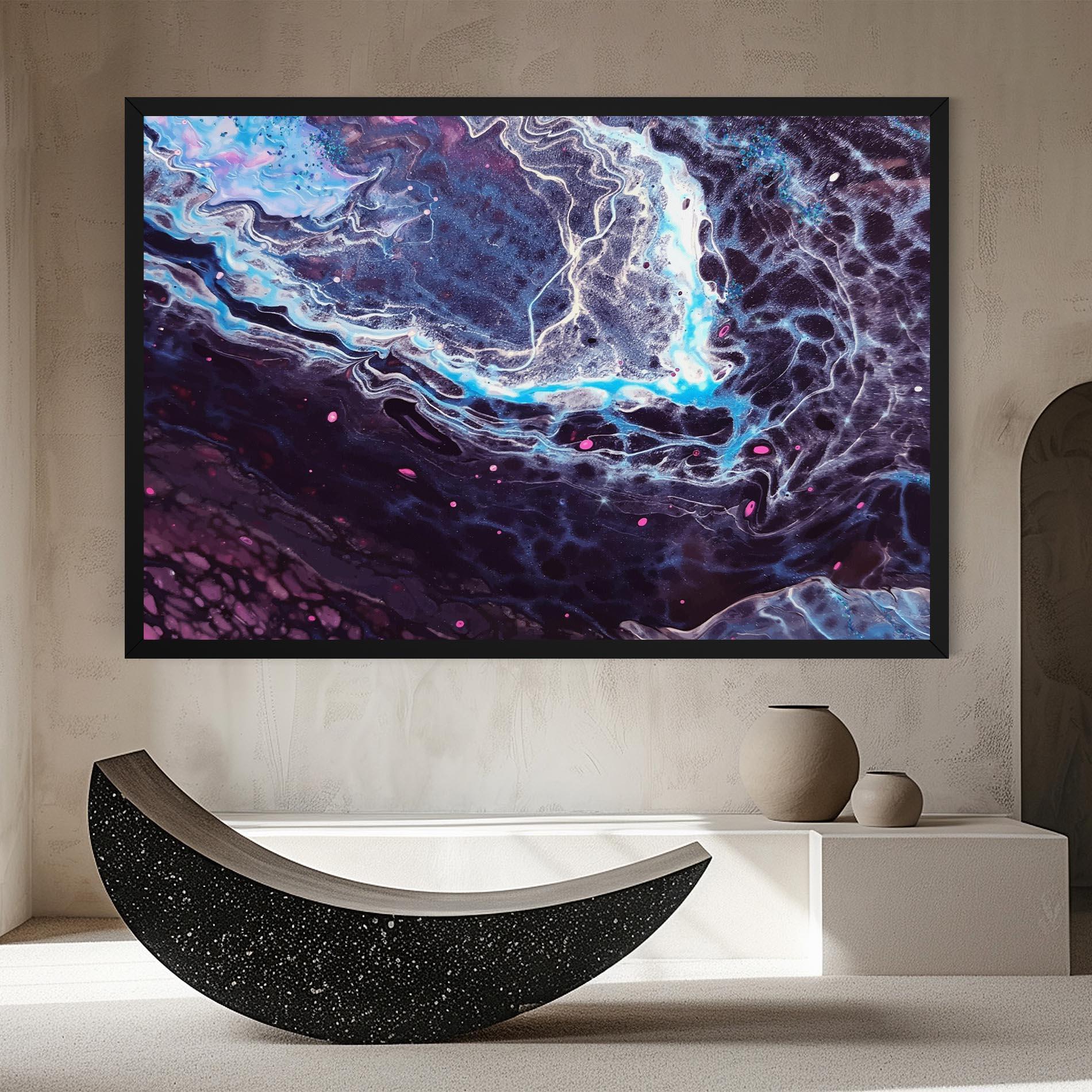 Tablou Canvas Purple Blue Water mockup 8