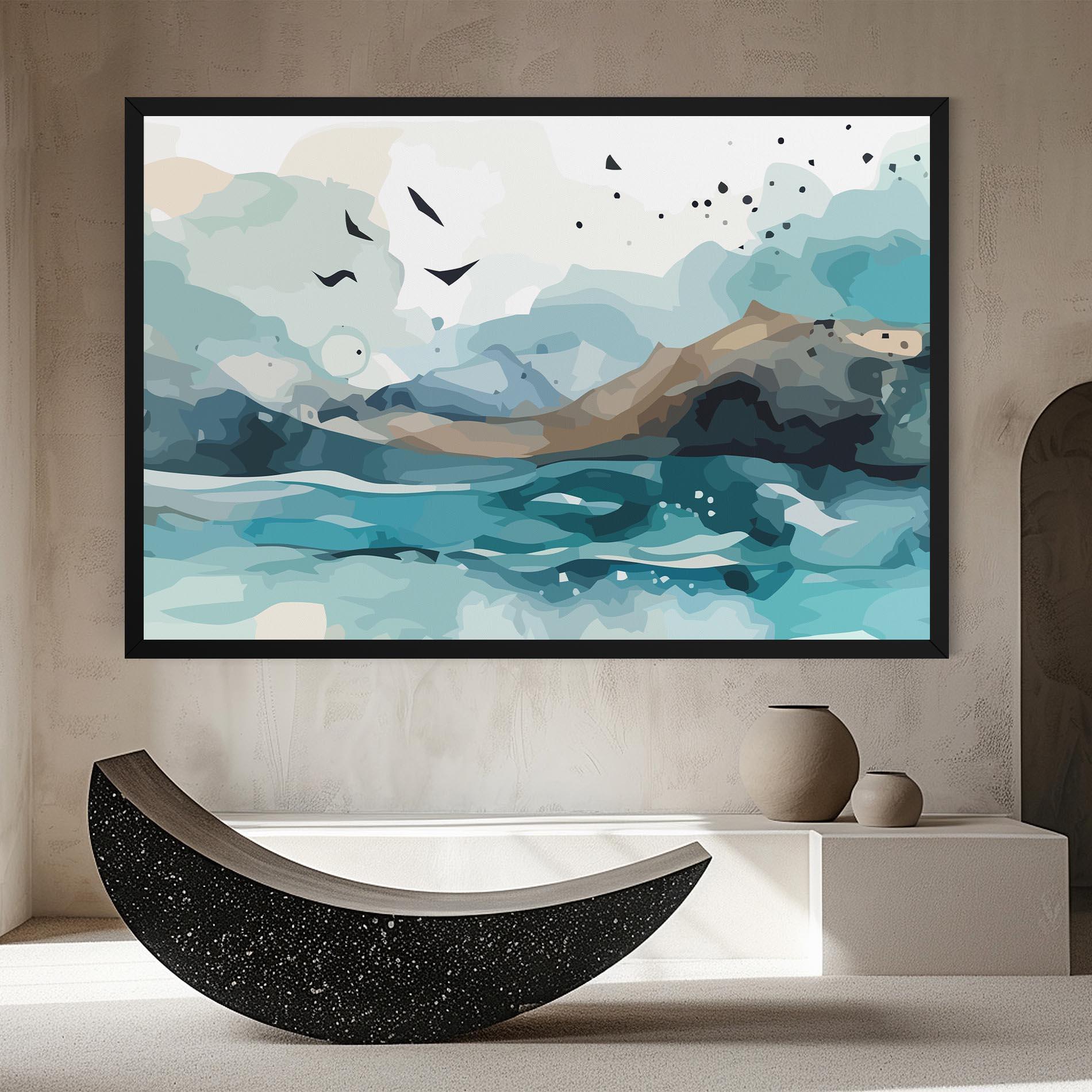 Tablou Canvas Water Birds mockup 8