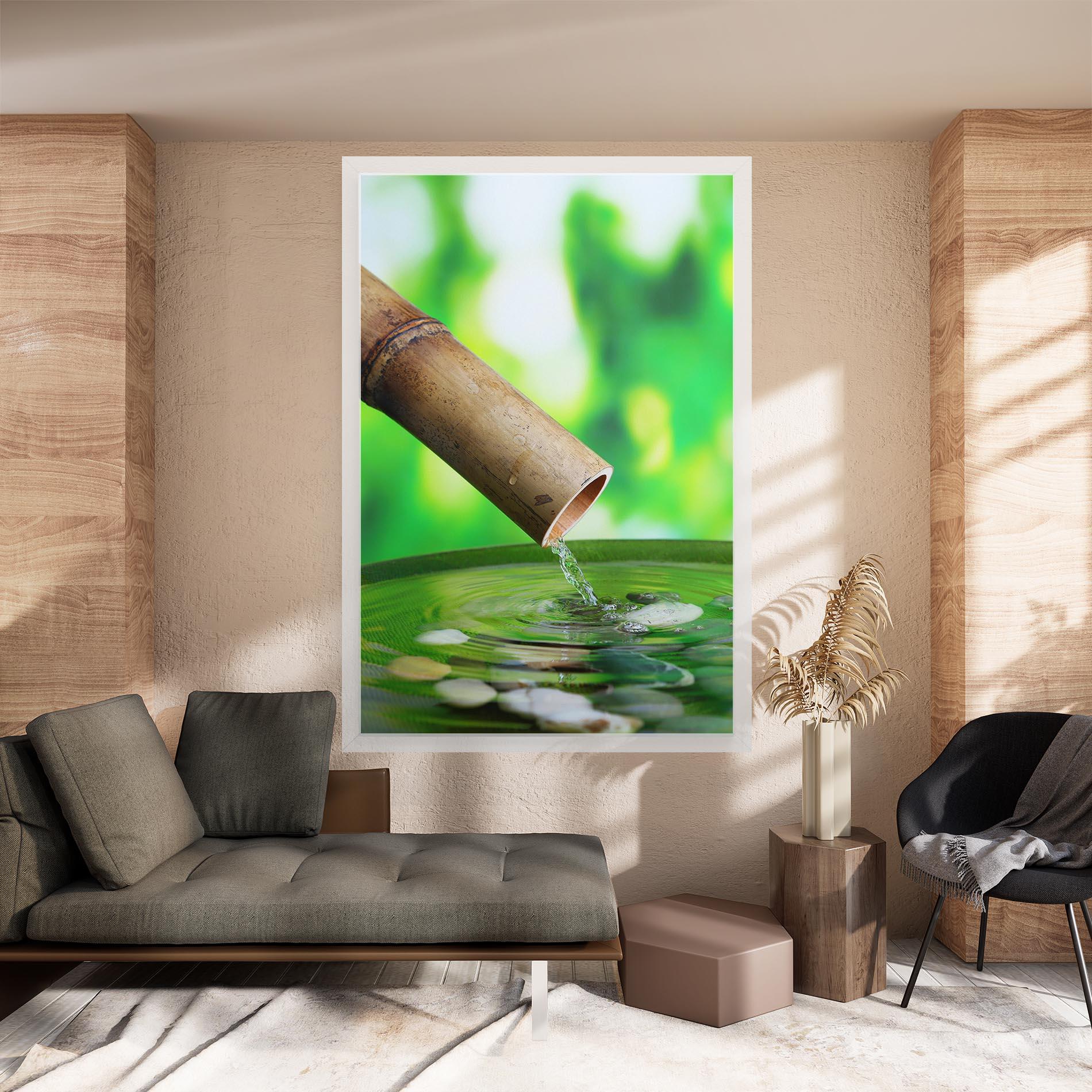 Tablou Canvas Bamboo Fountain mockup 8
