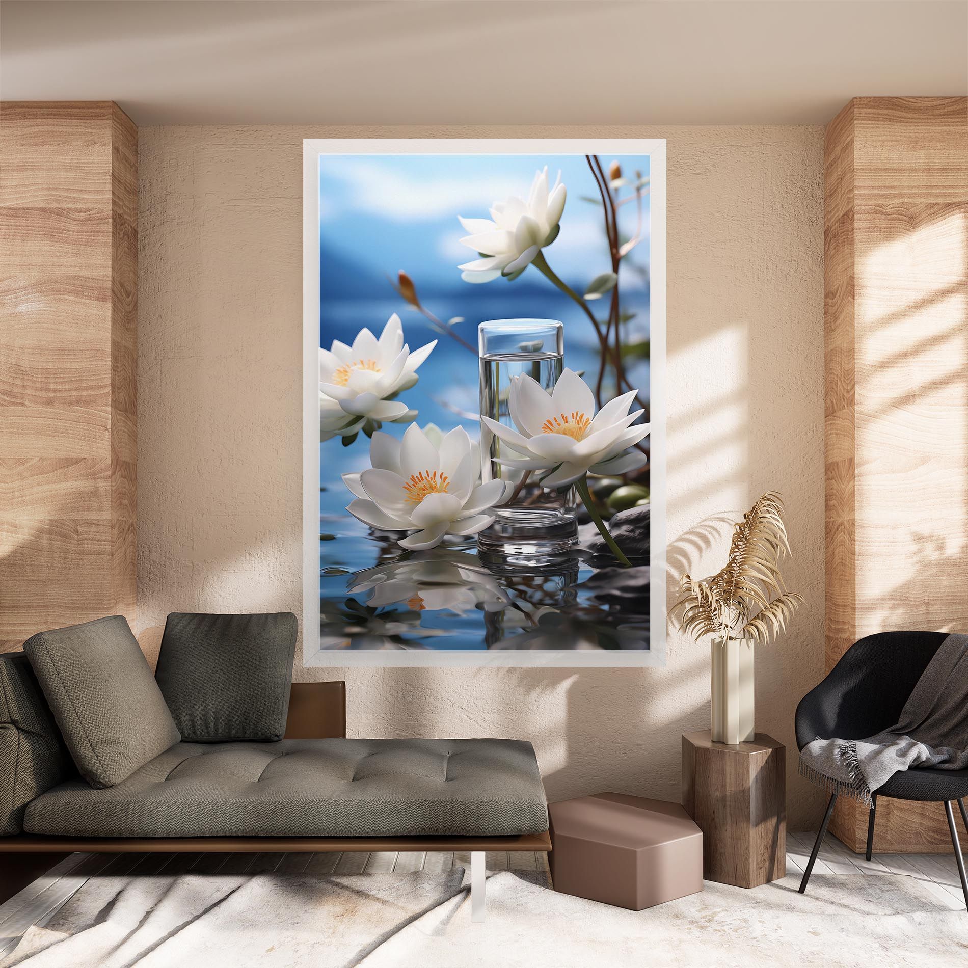 Flower Water Glass mockup 8