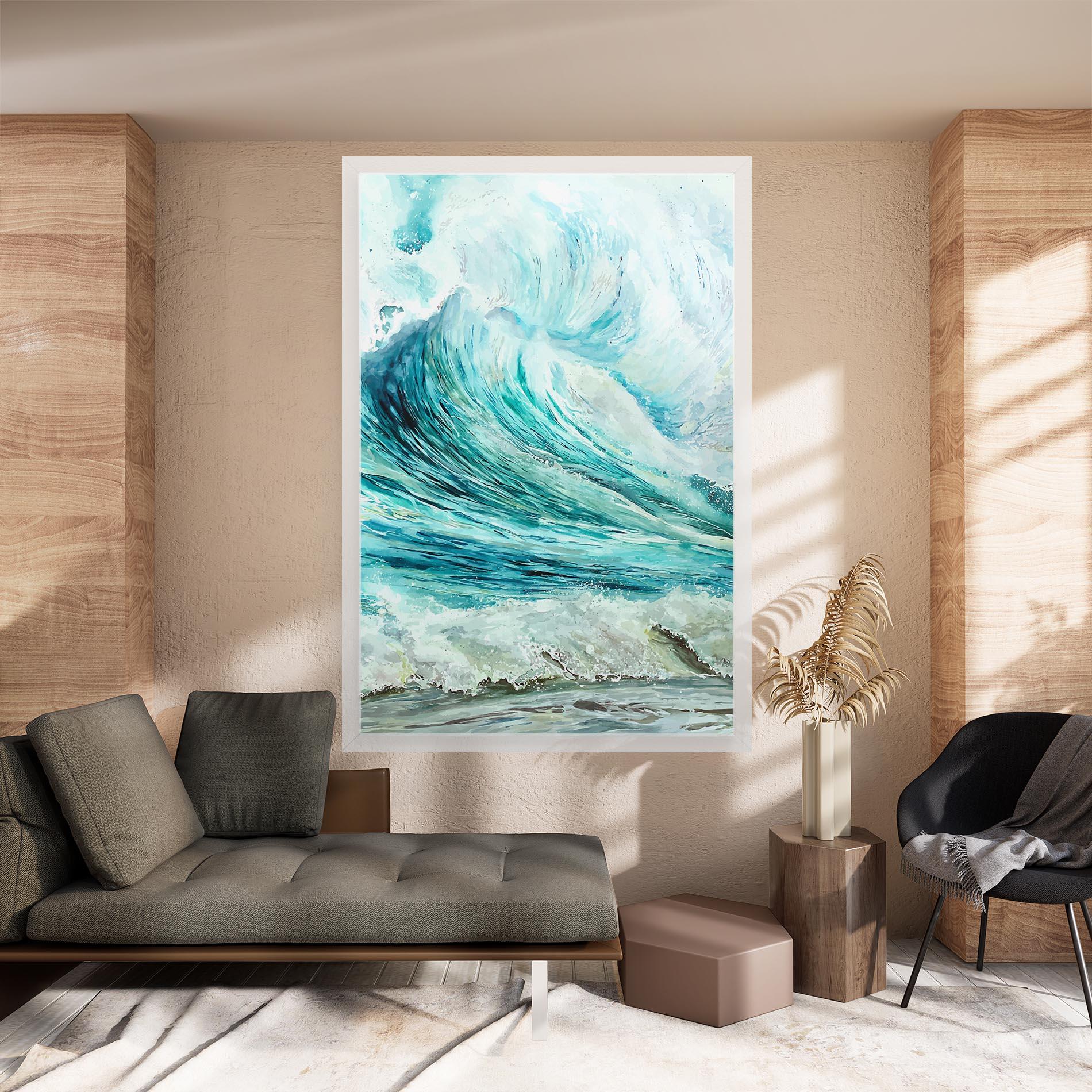 Tablou Canvas Sea Watercolor mockup 8