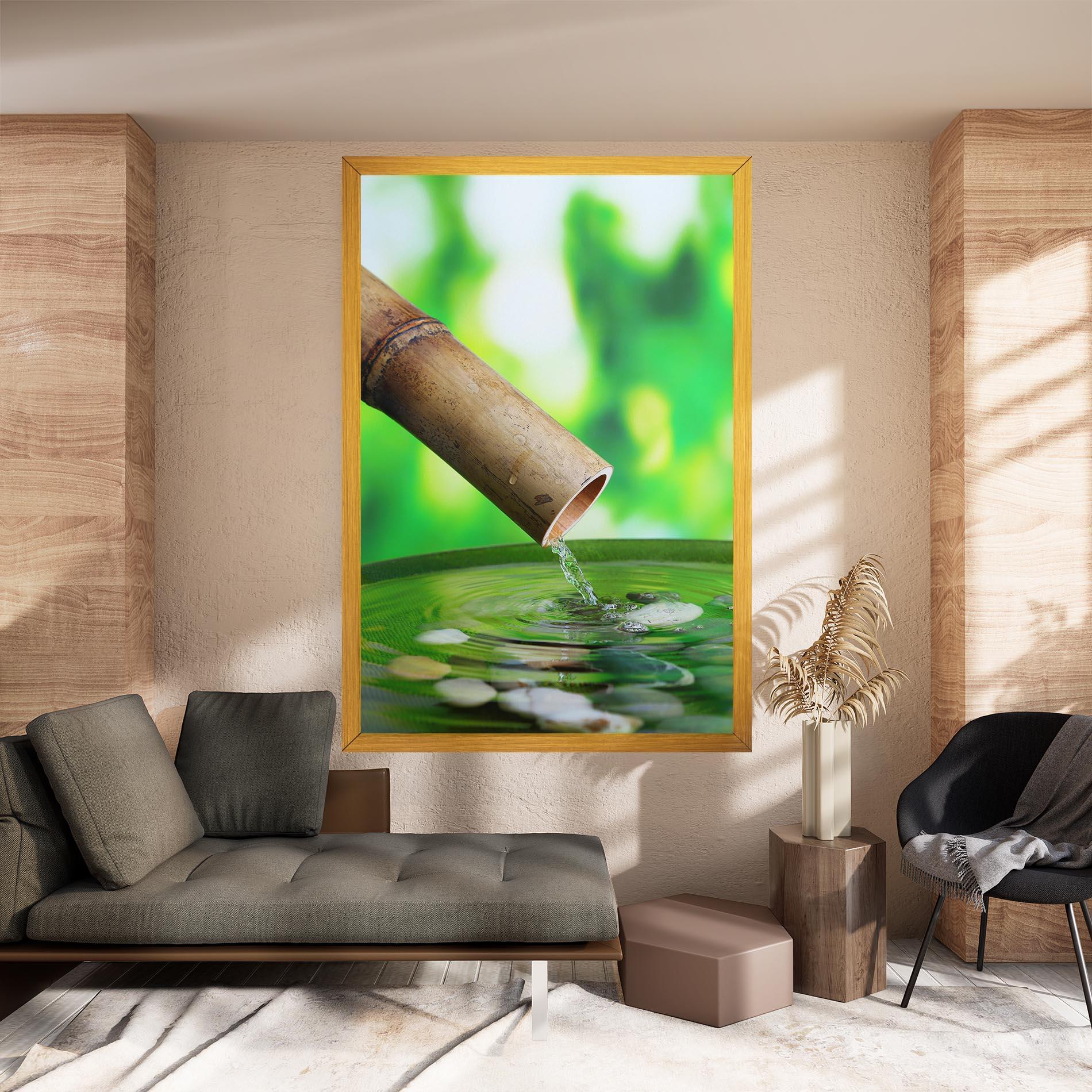 Tablou Canvas Bamboo Fountain mockup 8