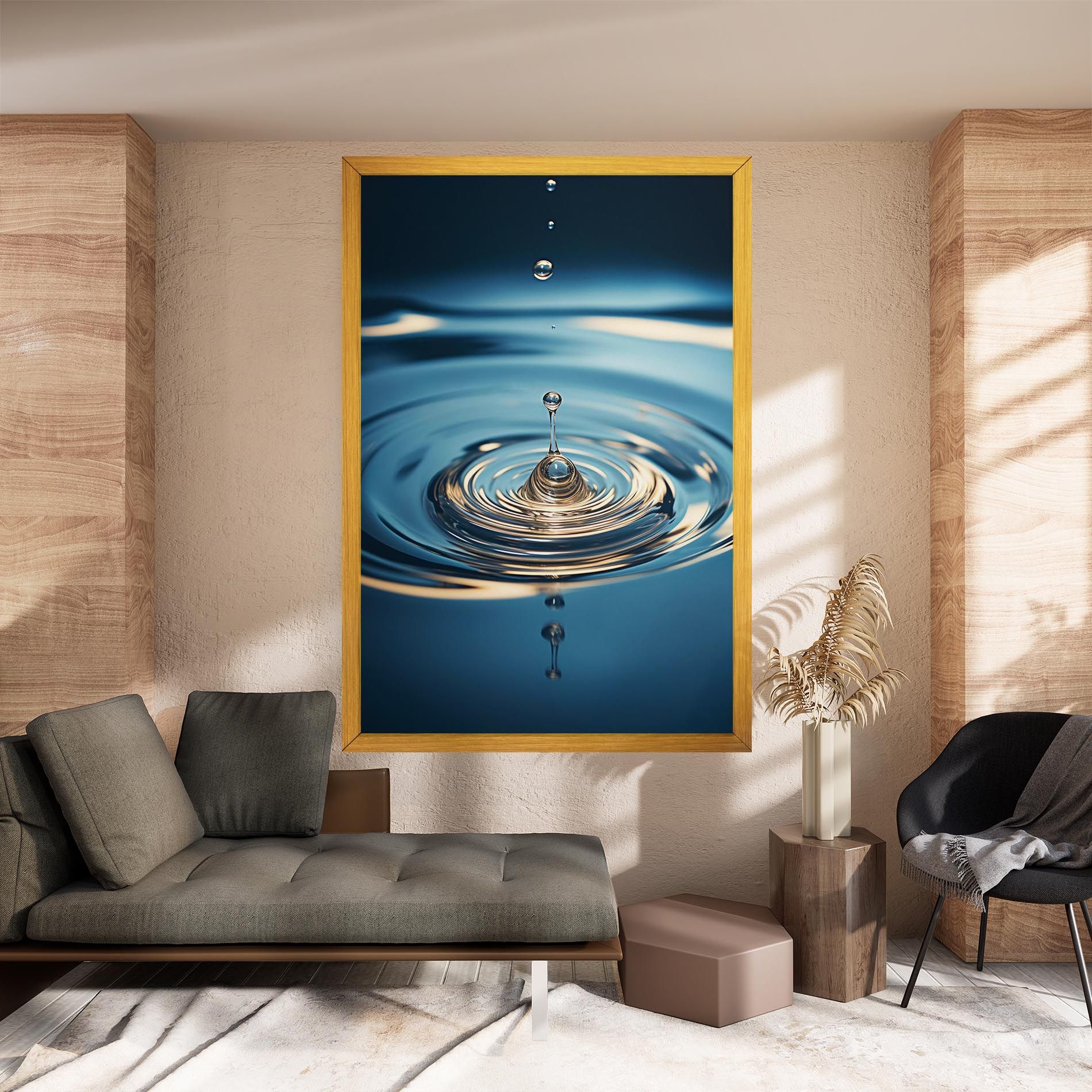 Cream Water Drop mockup 8