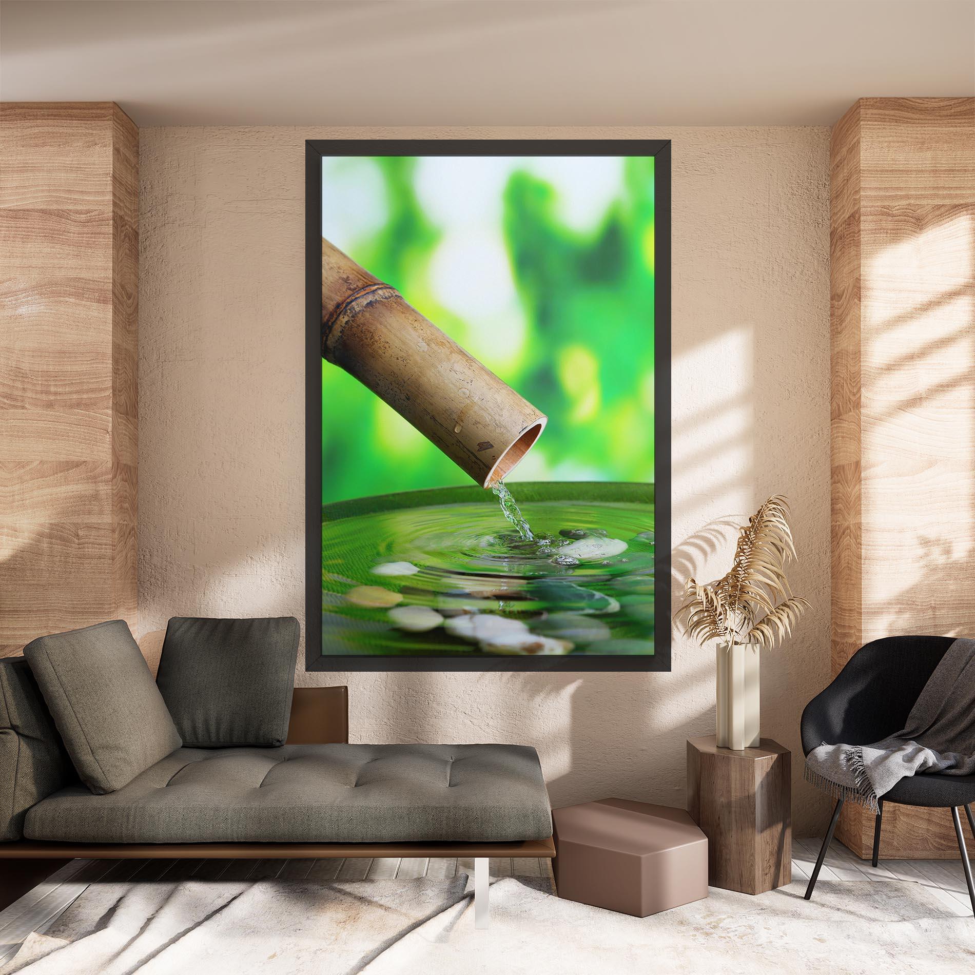 Tablou Canvas Bamboo Fountain mockup 8
