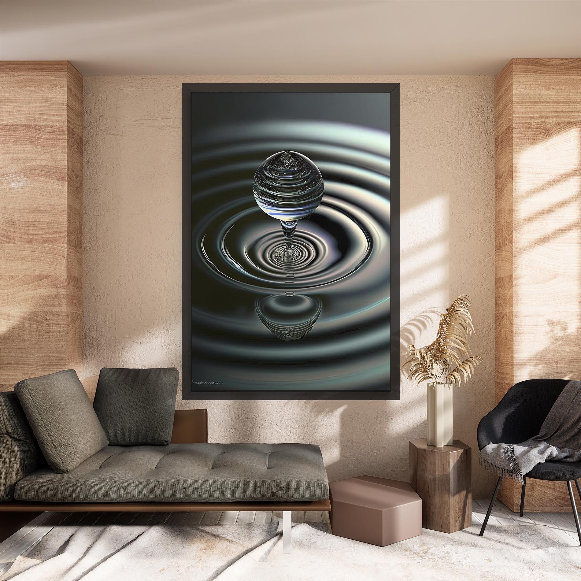 Beautiful Water Drop mockup 8