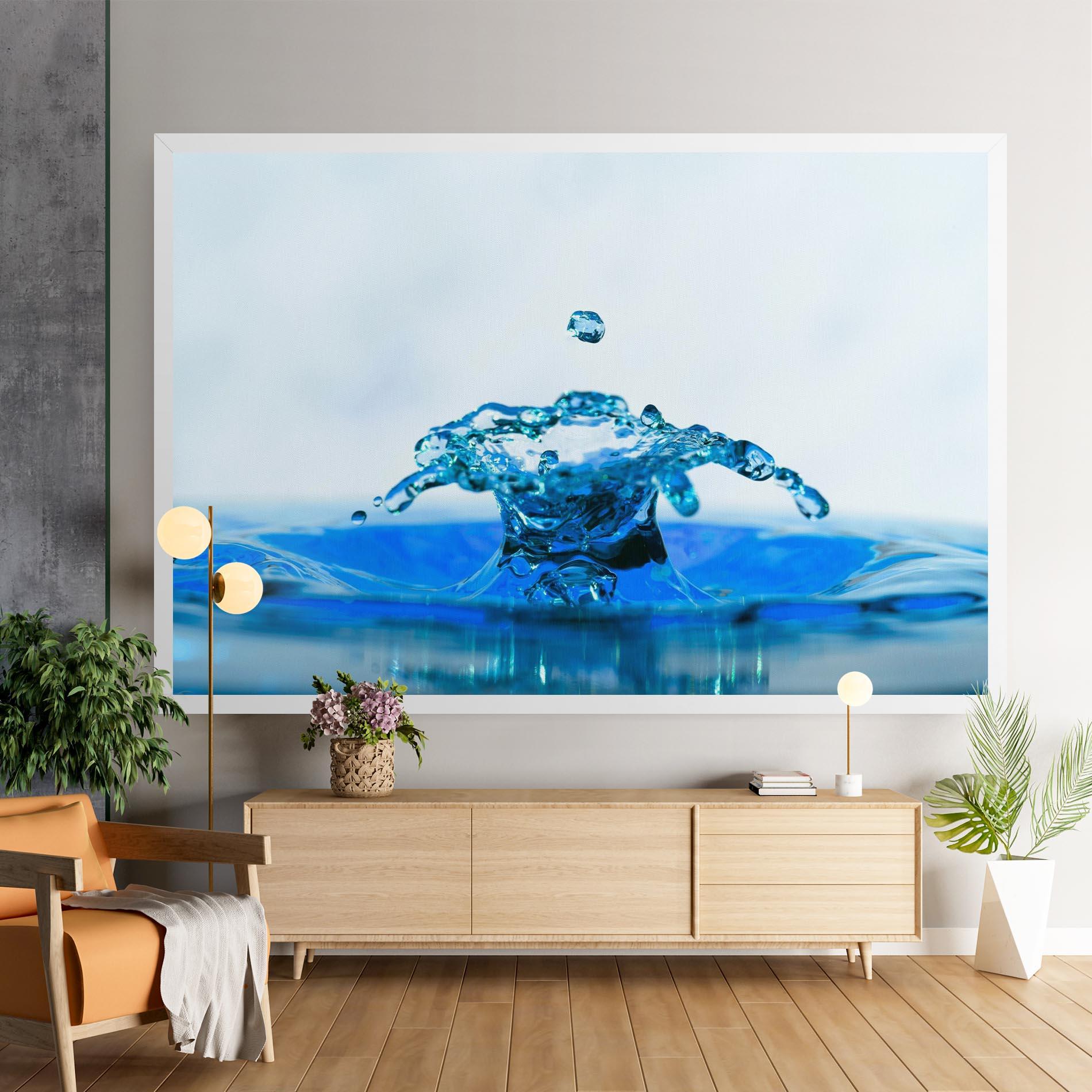 Tablou Canvas Blue Water Splash mockup 9