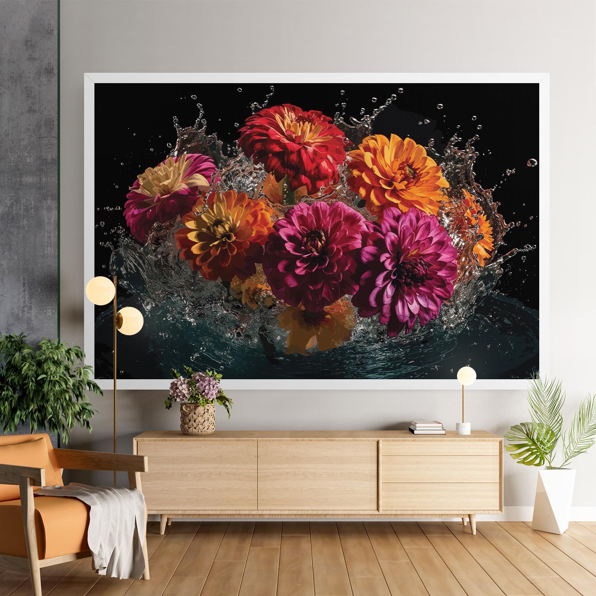 Flower Water Splash mockup 9