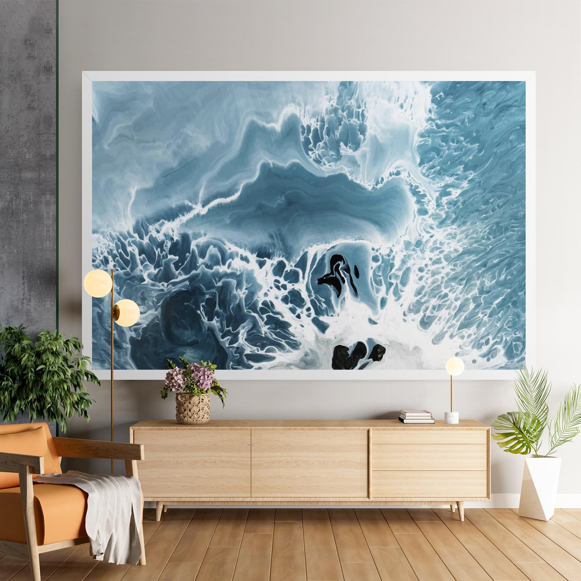 Tablou Canvas Light Blue Ocean mockup 9