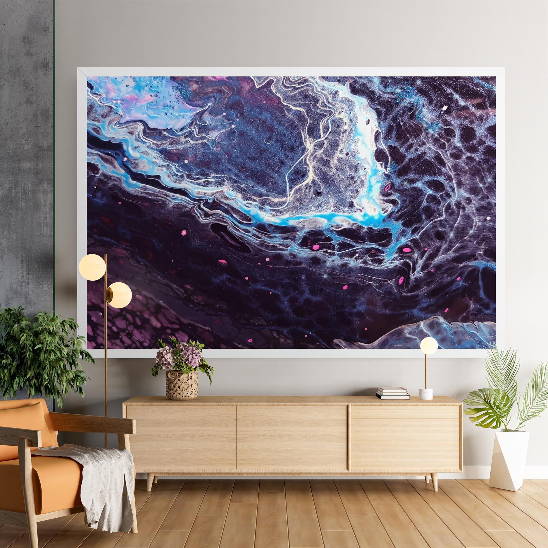 Tablou Canvas Purple Blue Water mockup 9