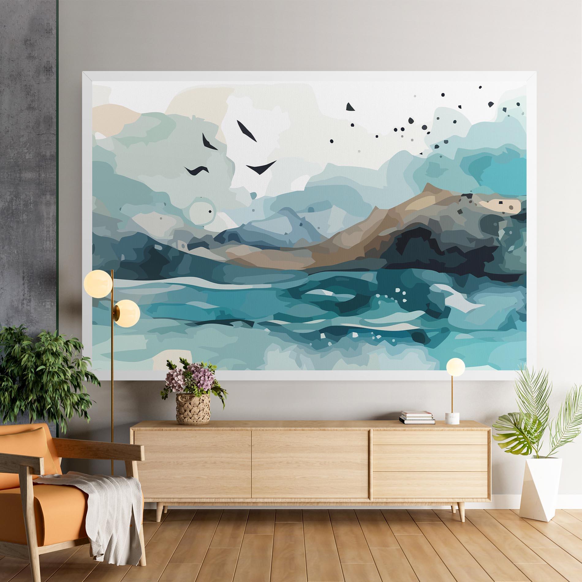 Tablou Canvas Water Birds mockup 9