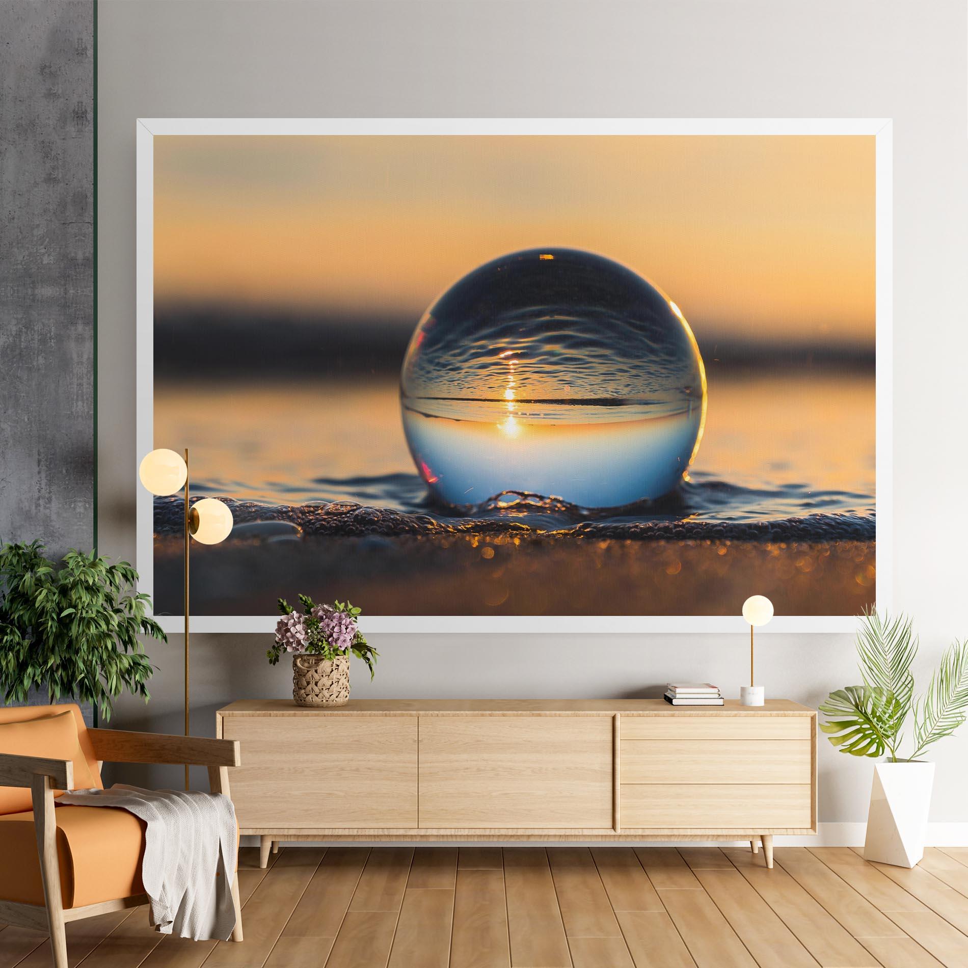 Tablou Canvas Water Bubble Reflecting mockup 9