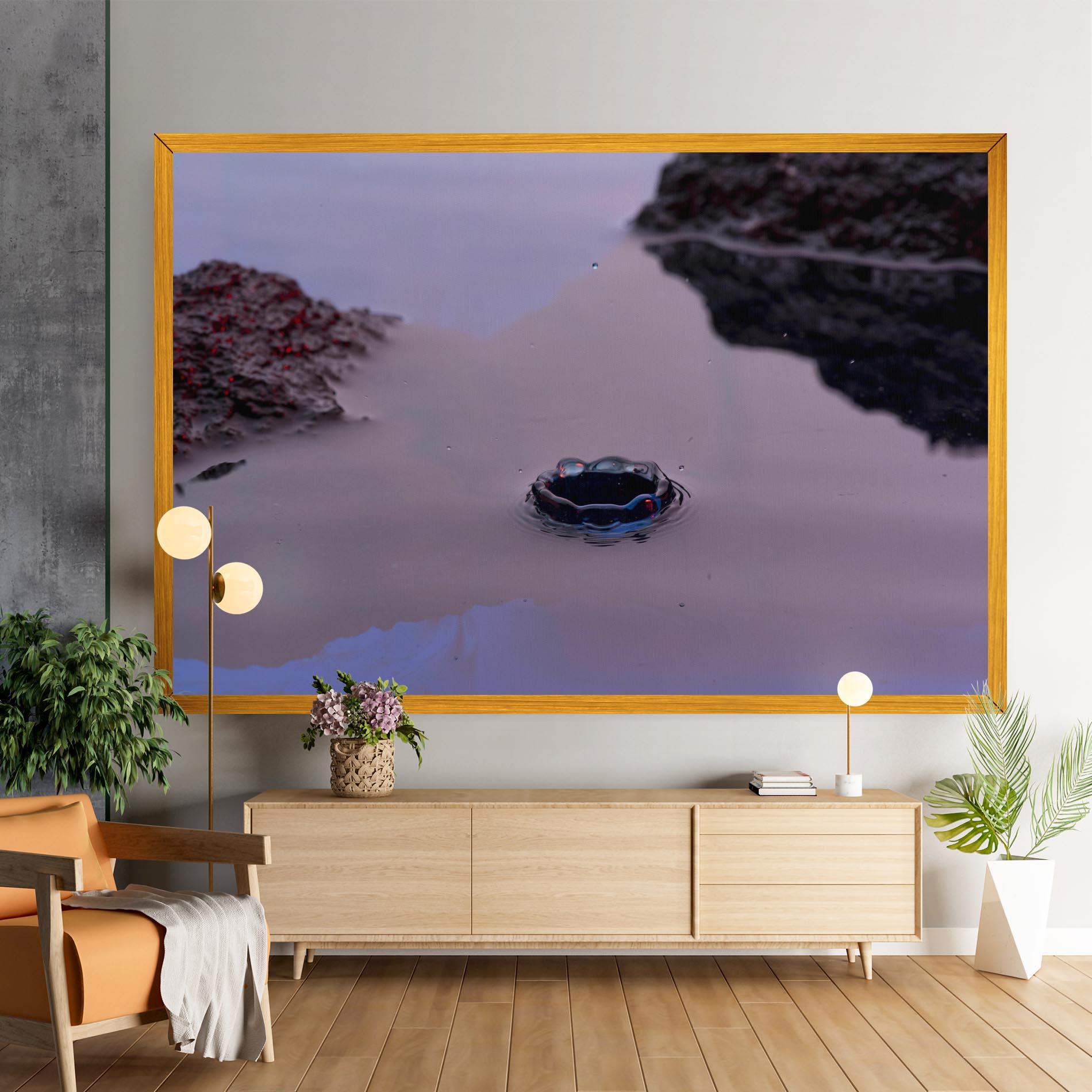 Tablou Canvas Blue Color Water mockup 9