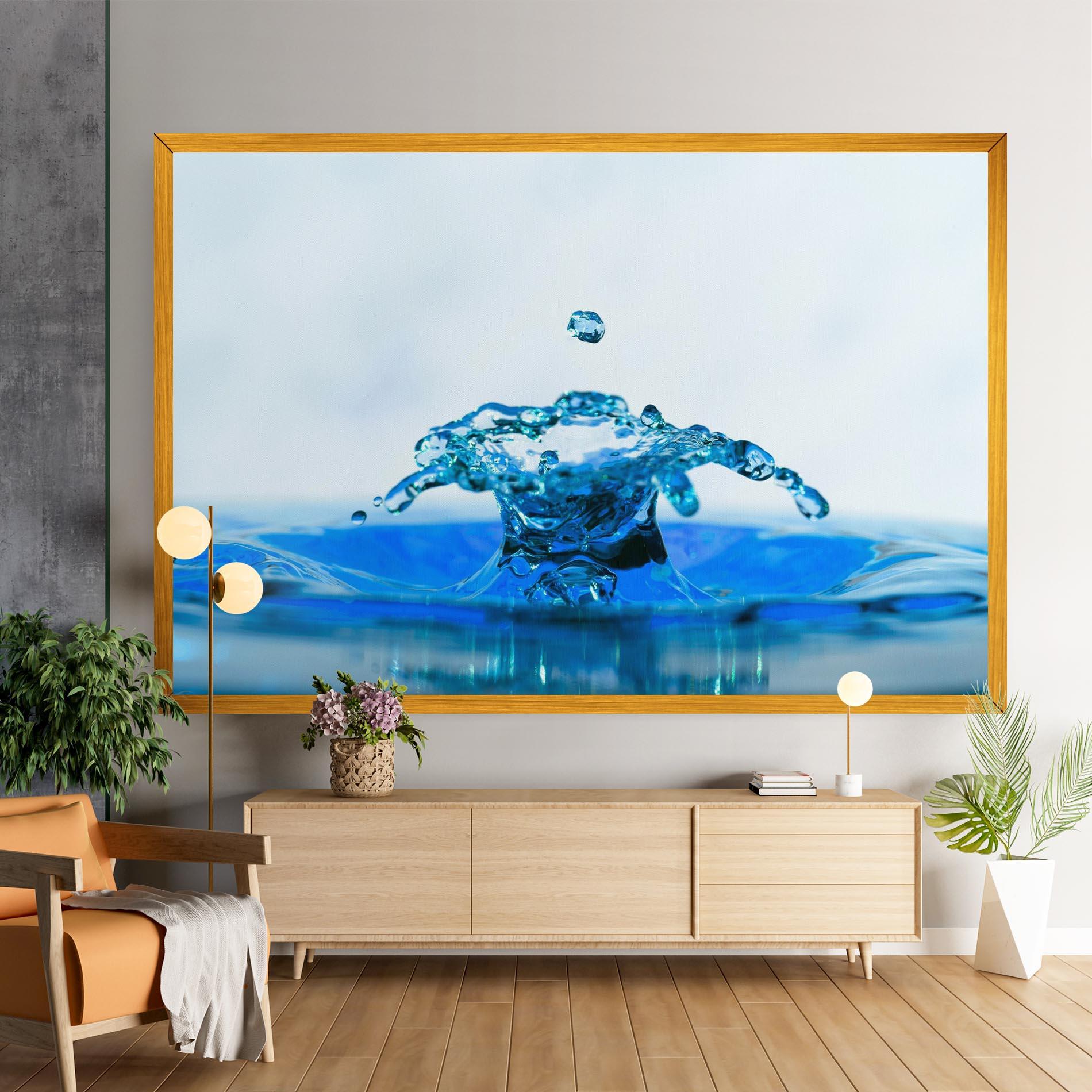 Tablou Canvas Blue Water Splash mockup 9