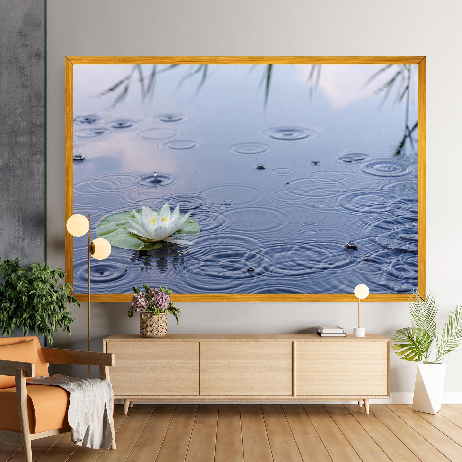 Tablou Canvas Clear Lake Rain mockup 9