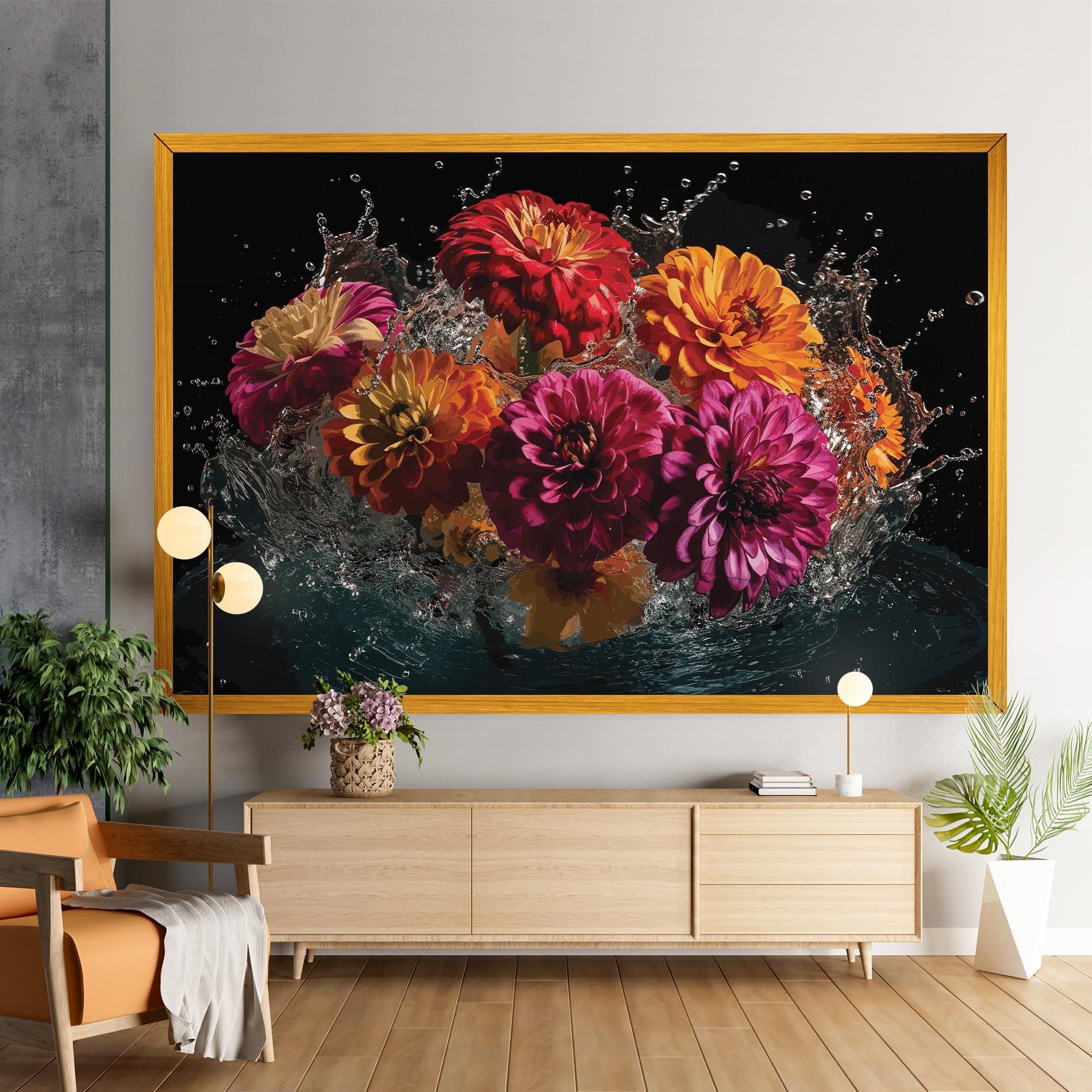 Flower Water Splash mockup 9