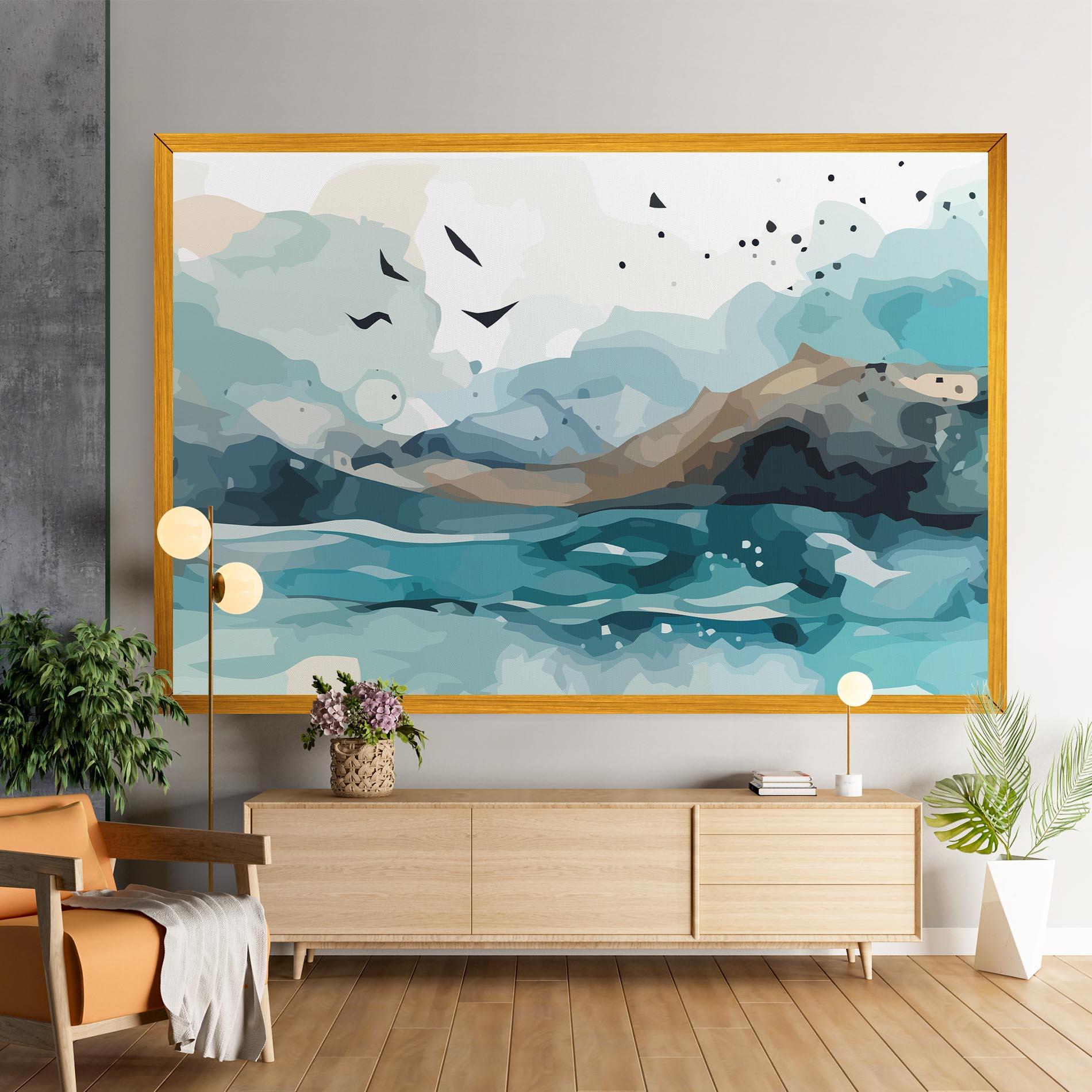 Tablou Canvas Water Birds mockup 9