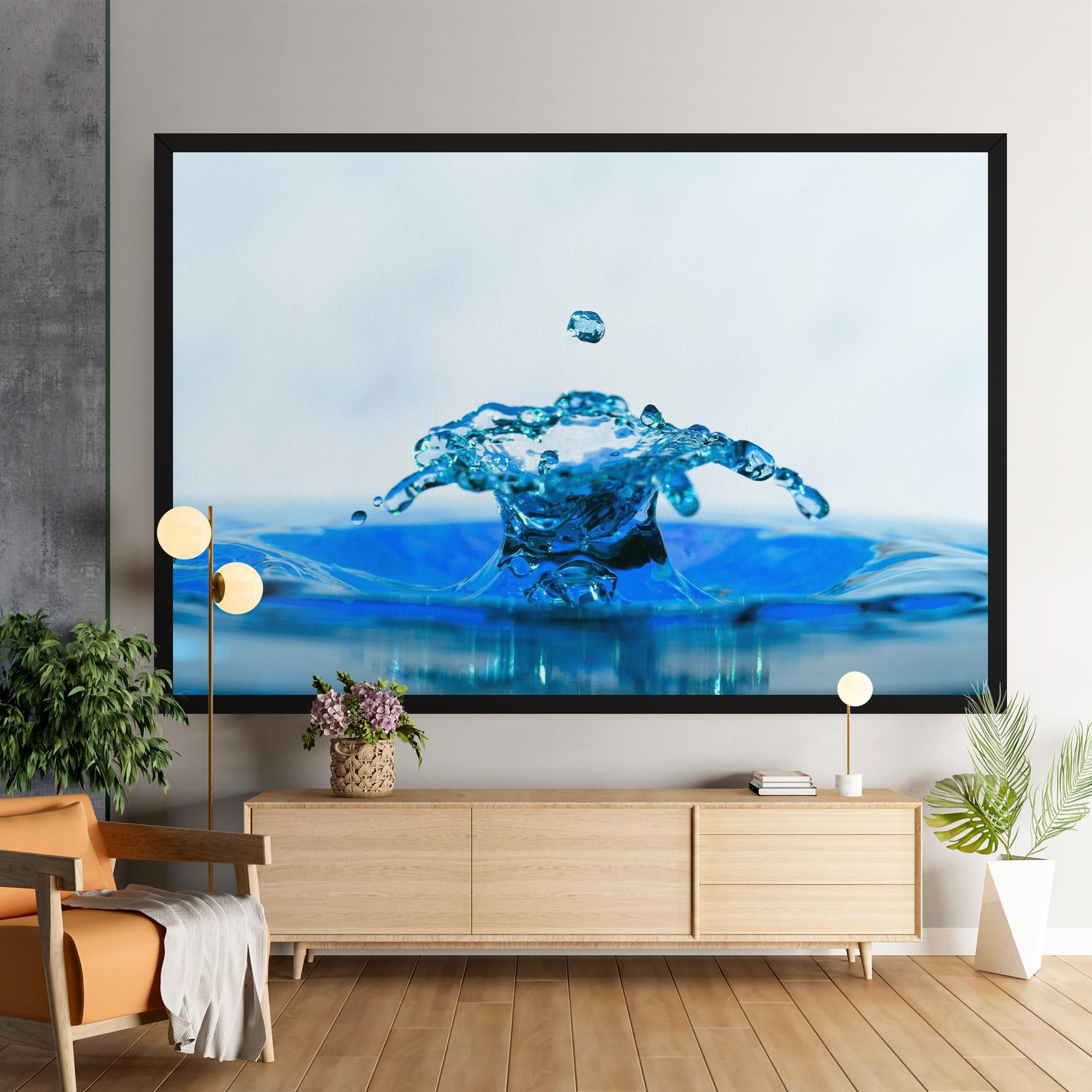 Tablou Canvas Blue Water Splash mockup 9