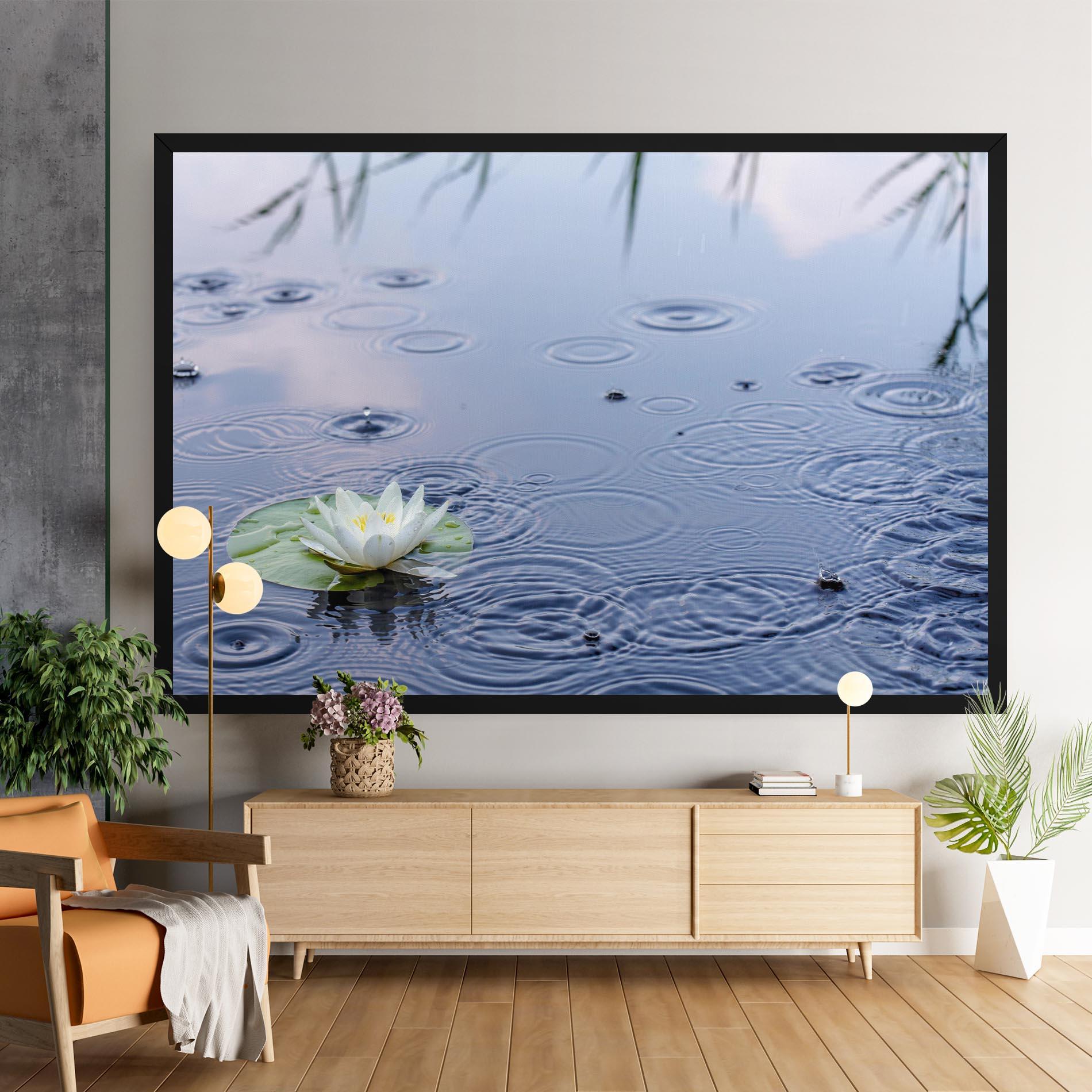 Tablou Canvas Clear Lake Rain mockup 9