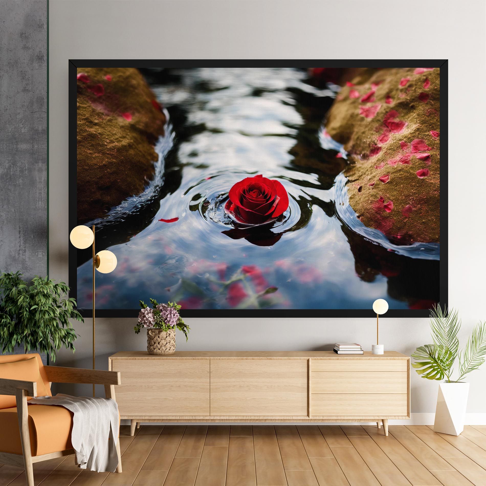 Floating Water Rose mockup 9