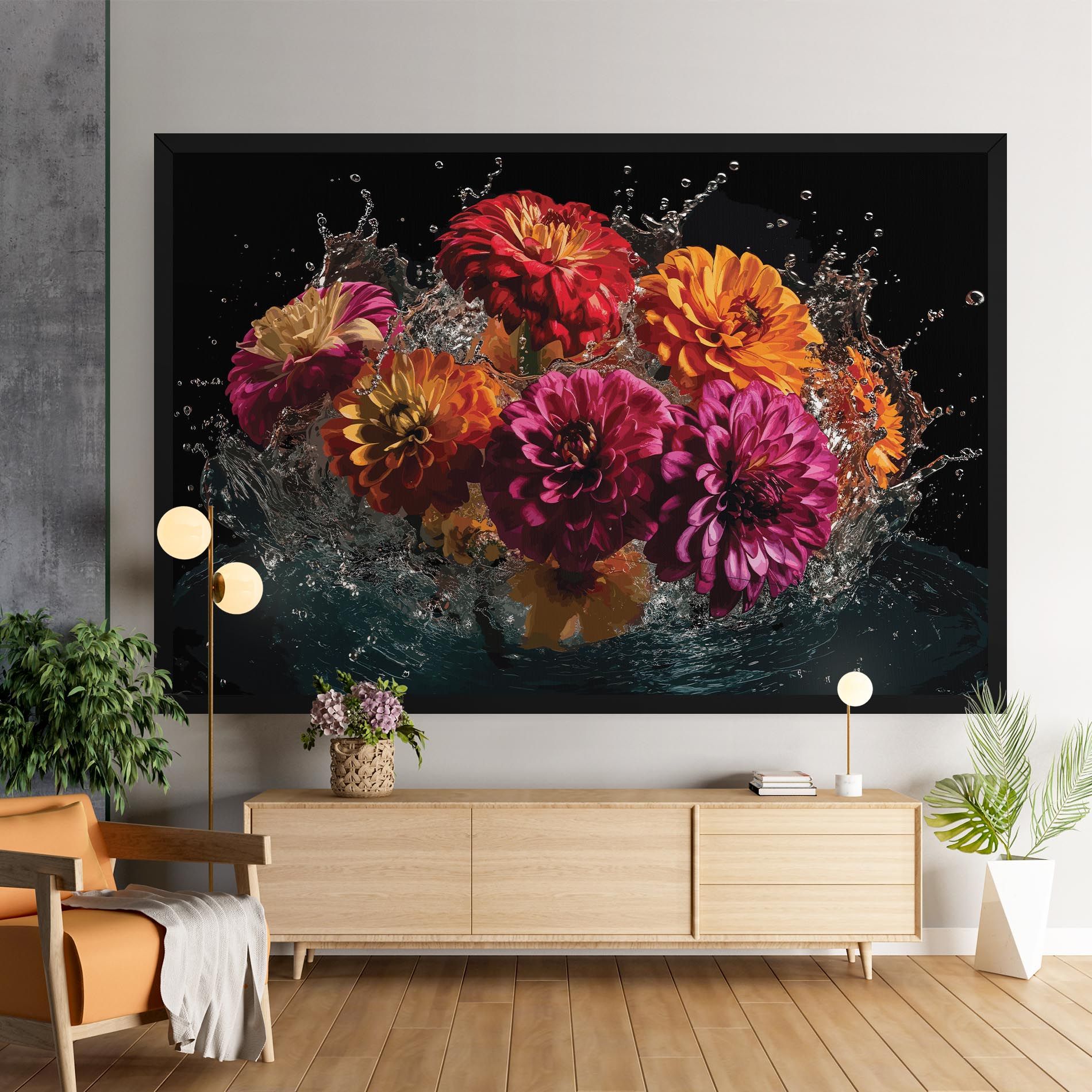 Flower Water Splash mockup 9