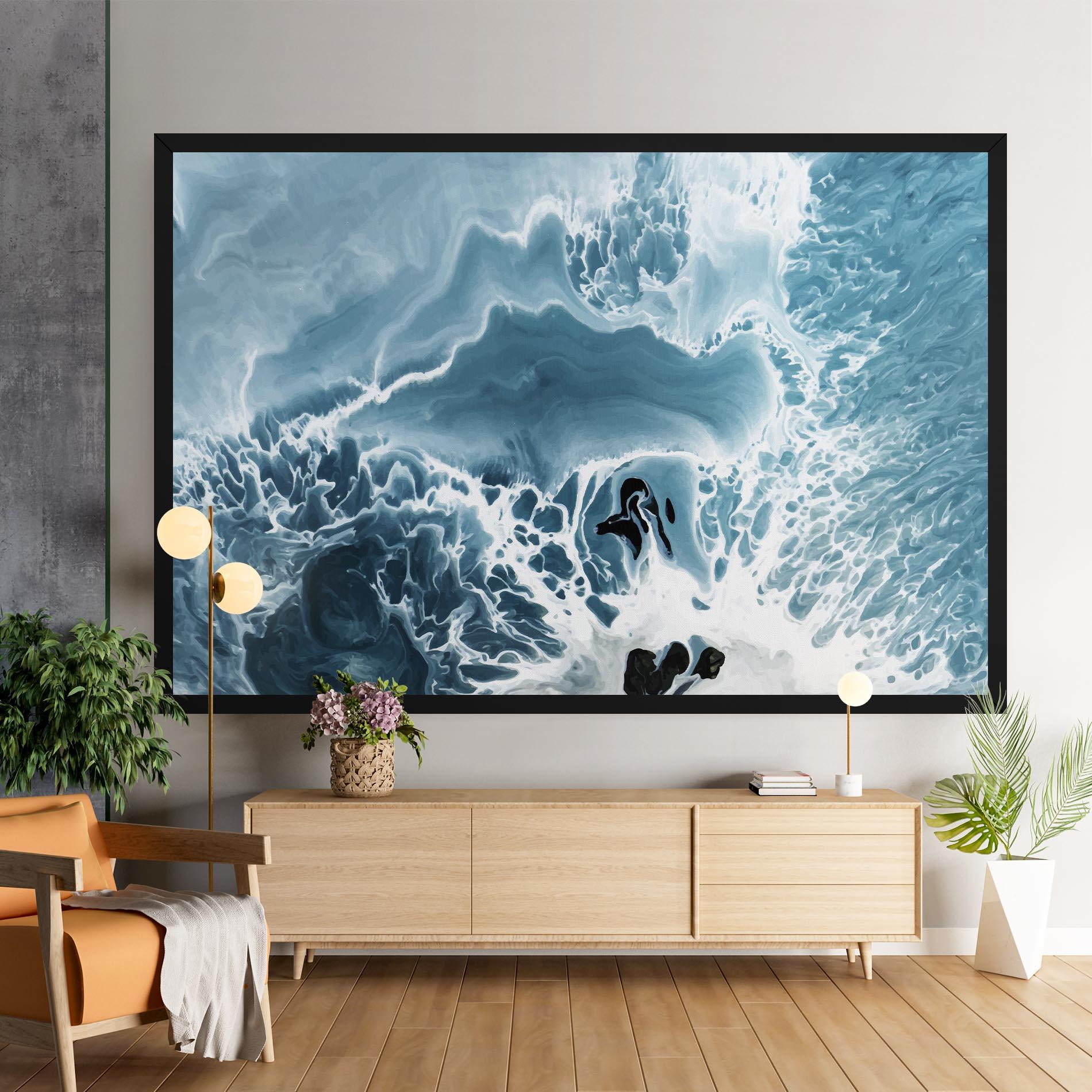 Tablou Canvas Light Blue Ocean mockup 9