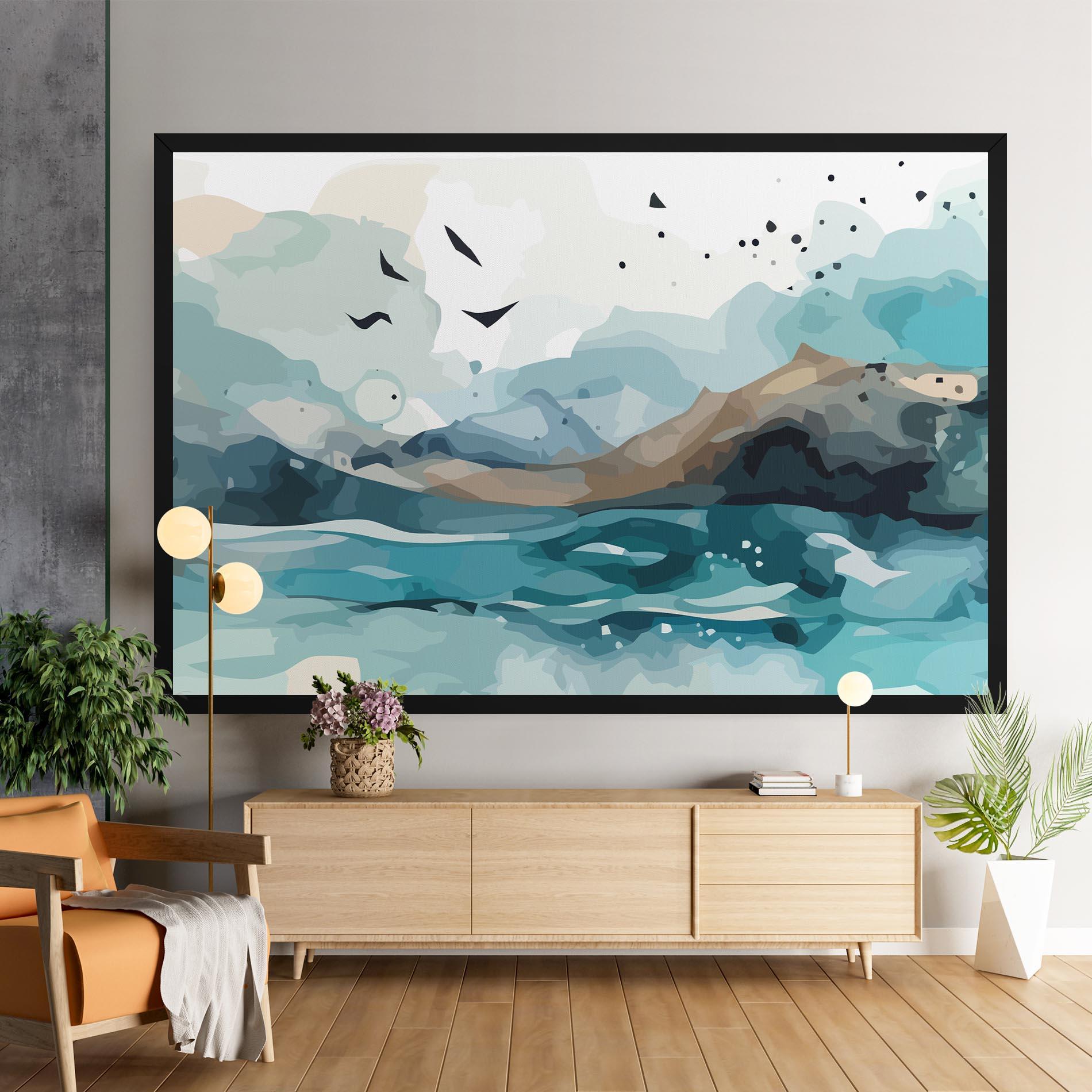 Tablou Canvas Water Birds mockup 9