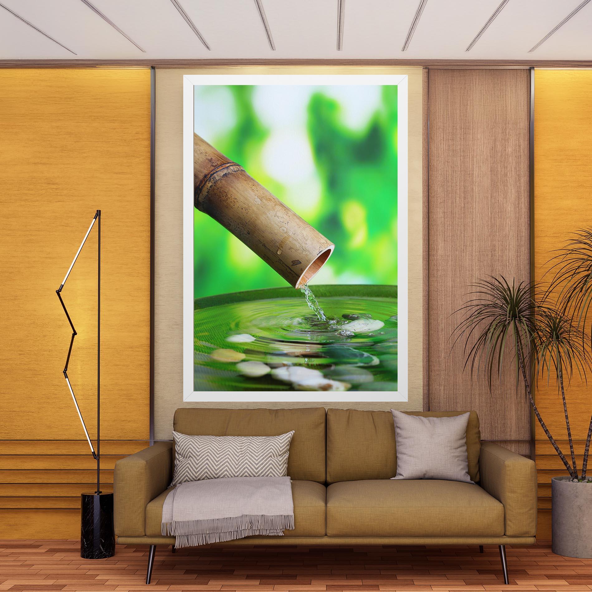 Tablou Canvas Bamboo Fountain mockup 9