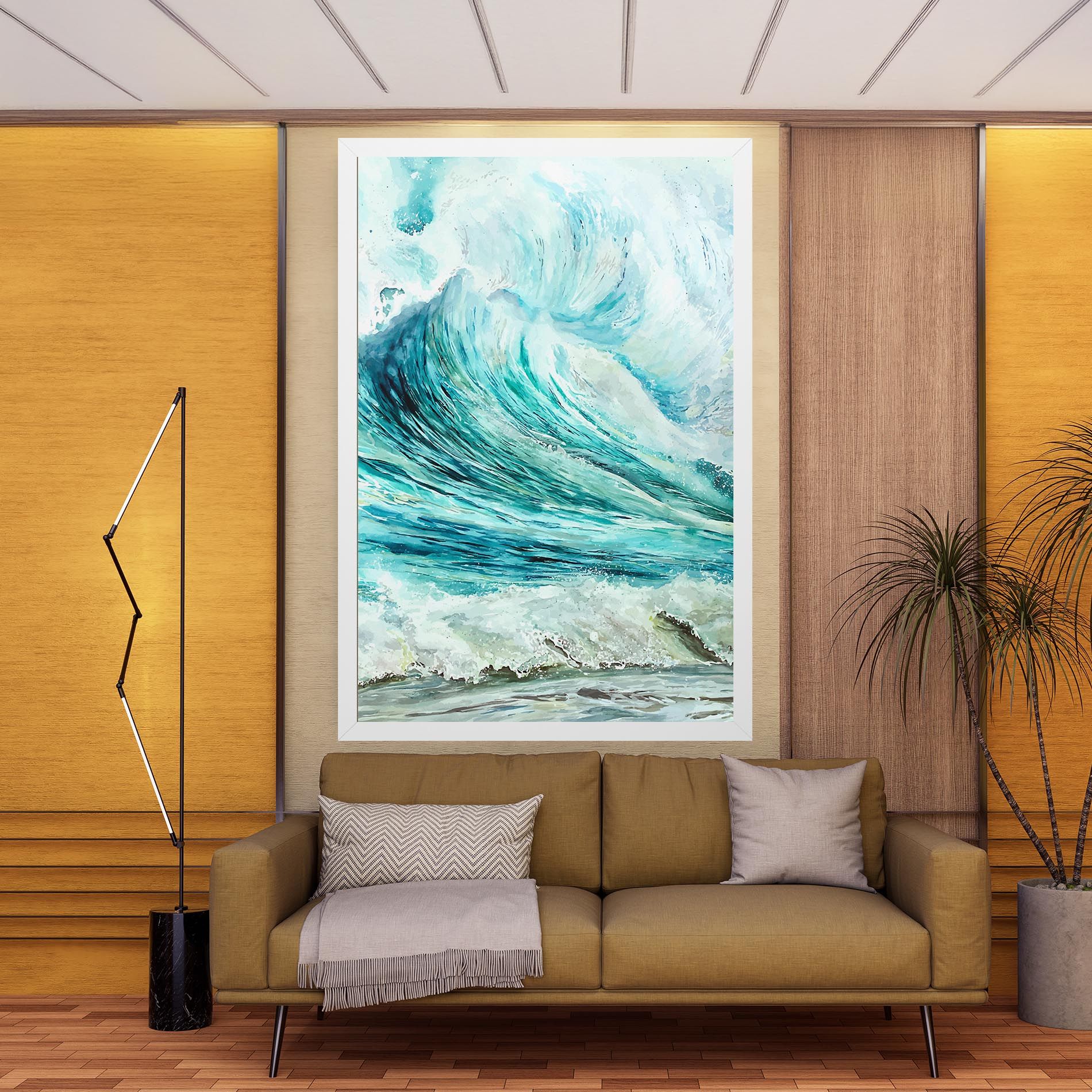 Sea Watercolor mockup 9