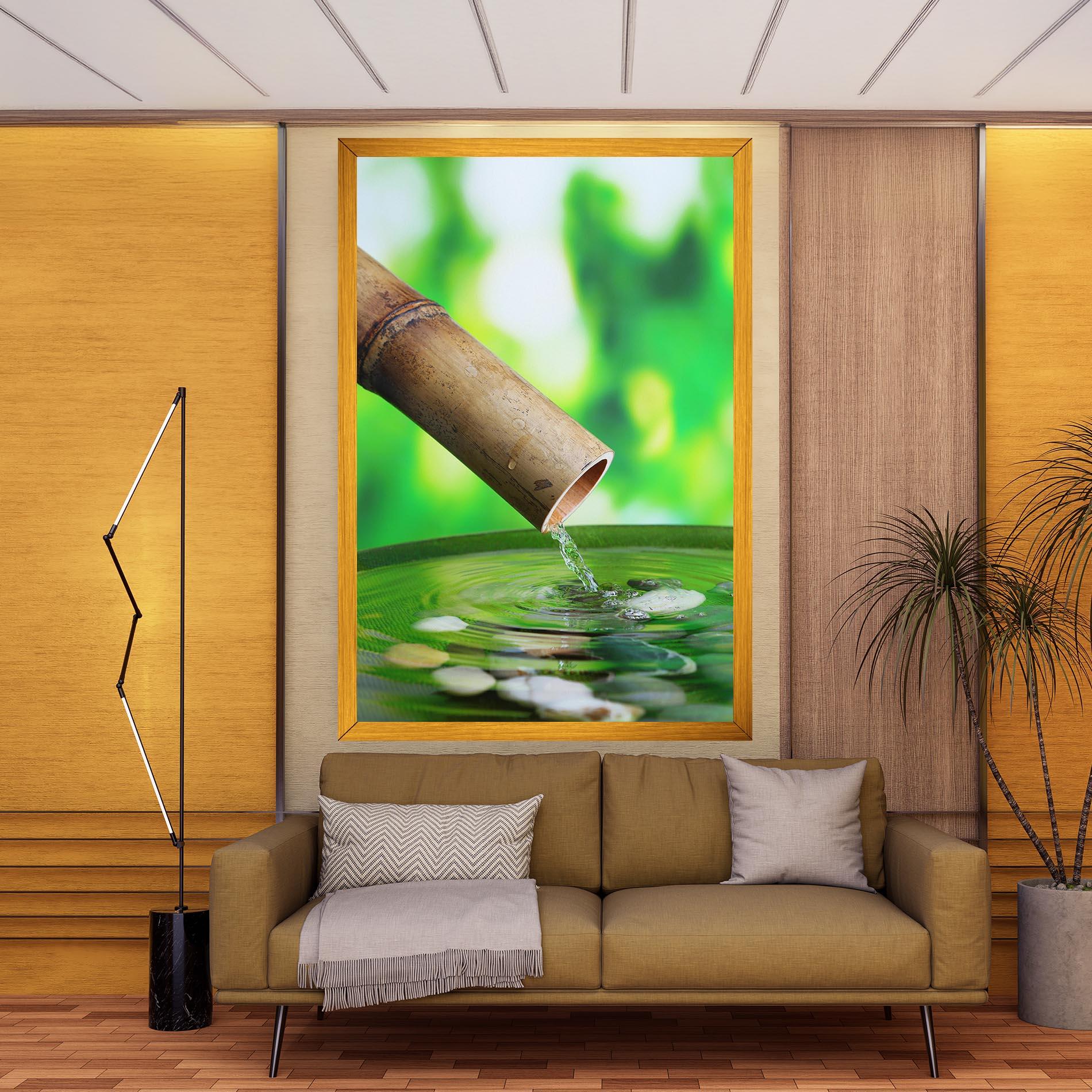 Tablou Canvas Bamboo Fountain mockup 9
