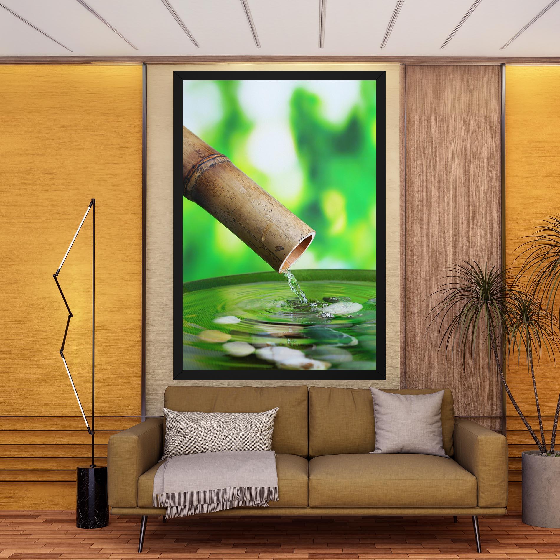 Tablou Canvas Bamboo Fountain mockup 9