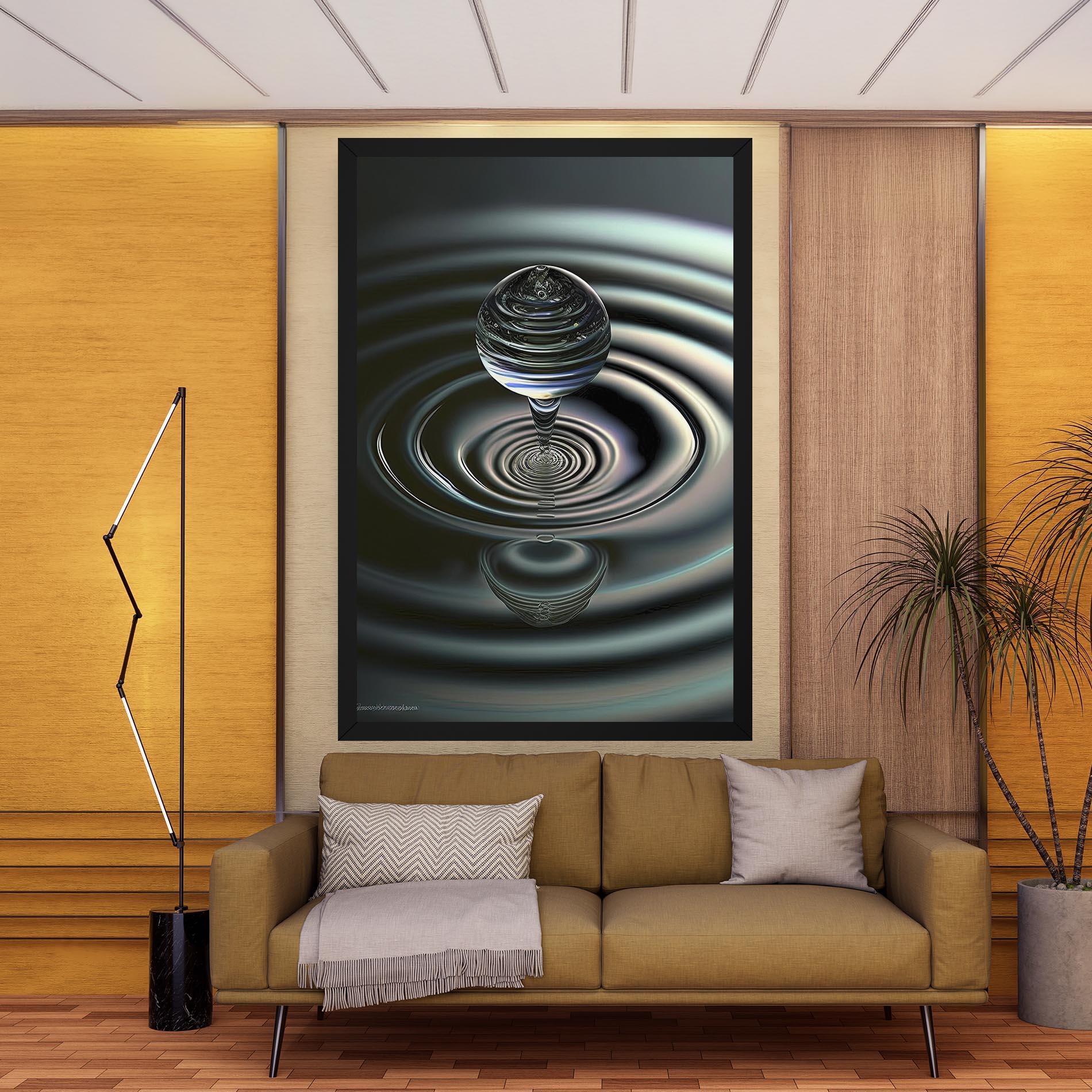 Tablou Canvas Beautiful Water Drop mockup 9