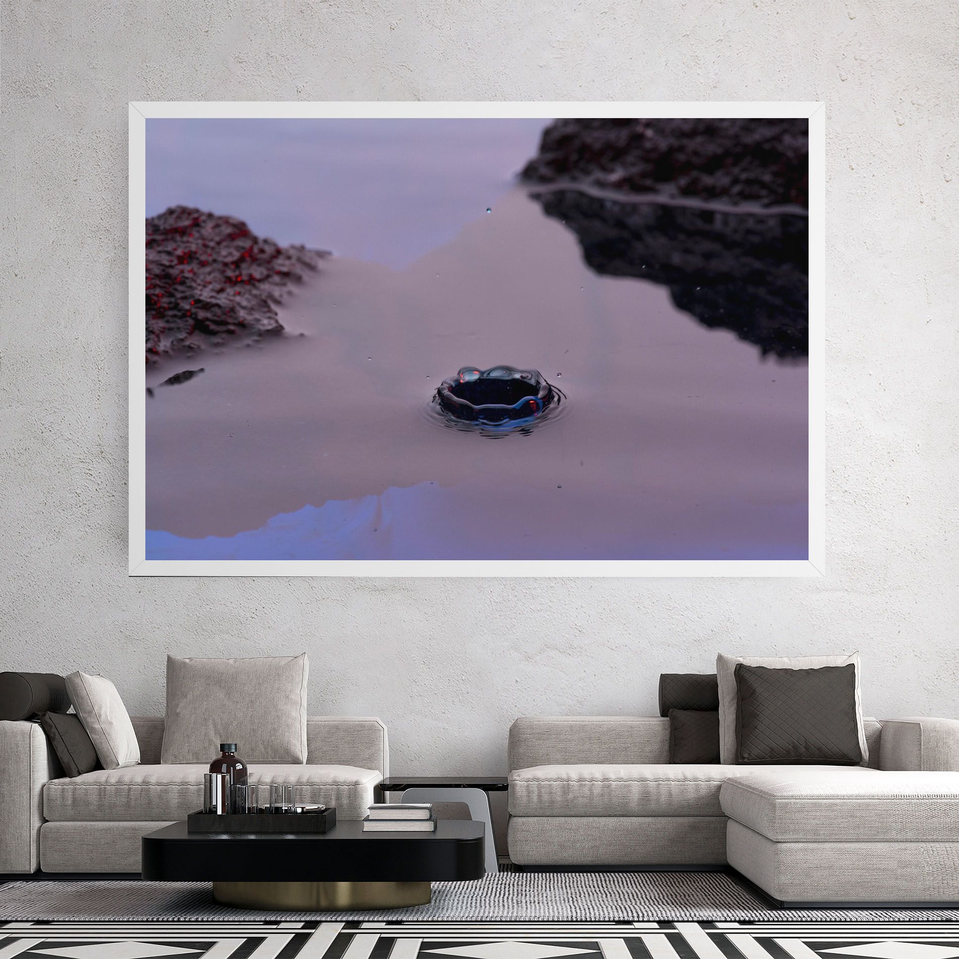 Blue Color Water mockup 2