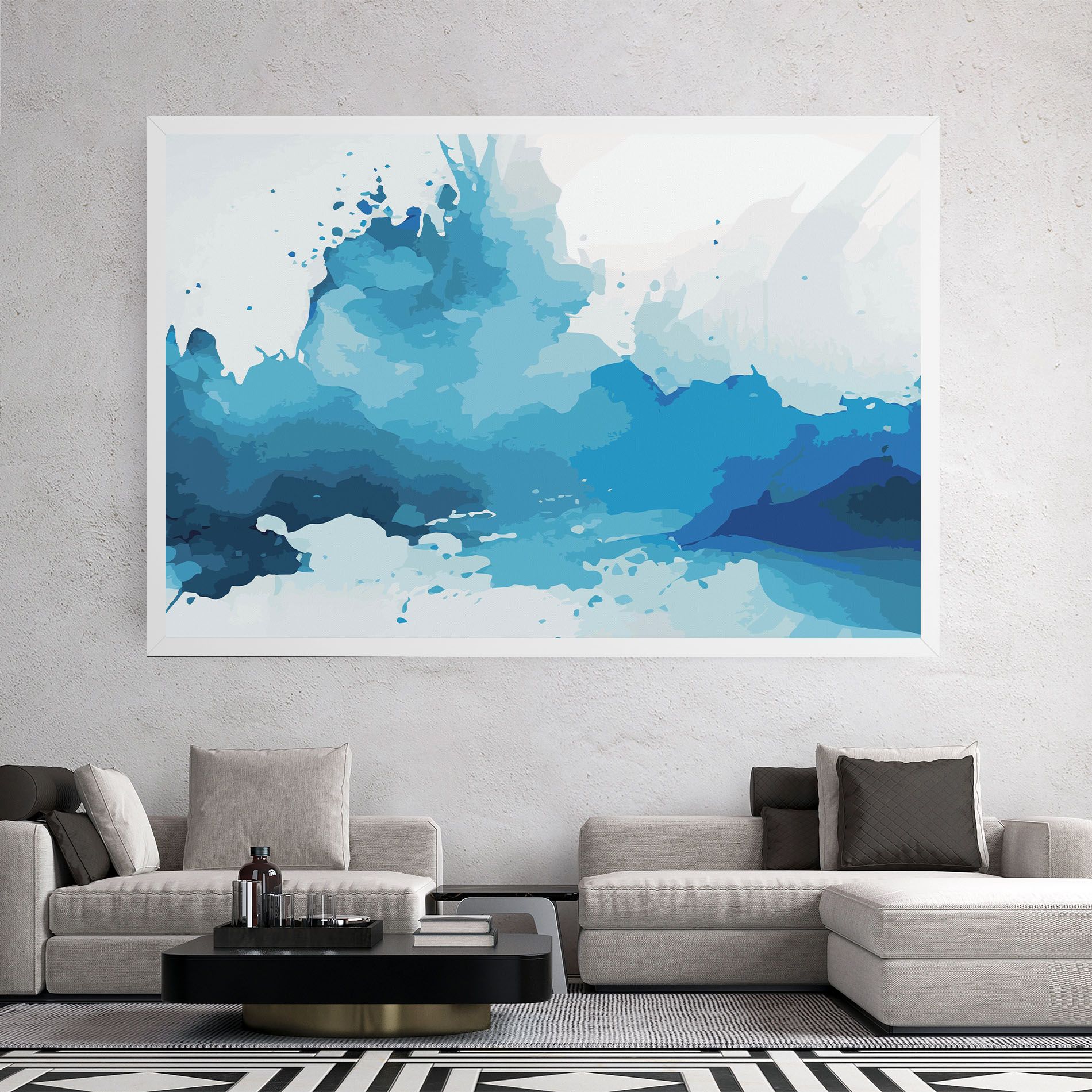 Blue Water Art mockup 2
