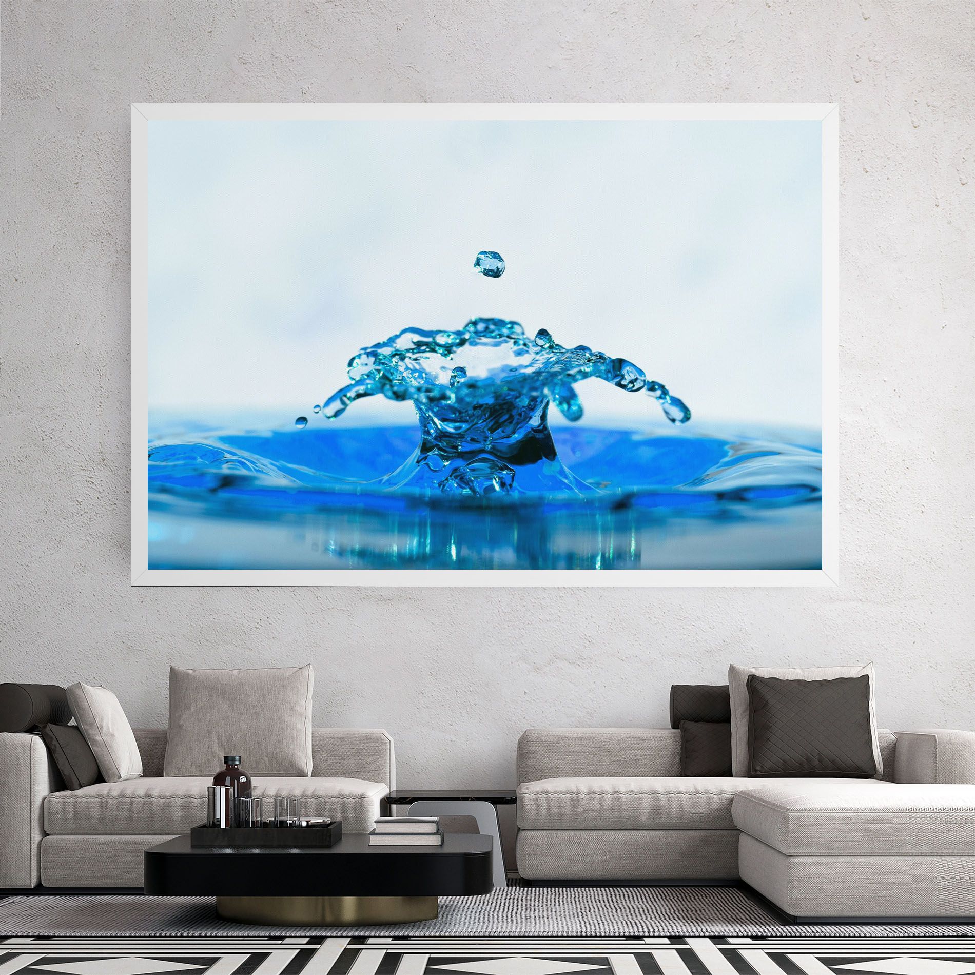 Blue Water Splash mockup 2