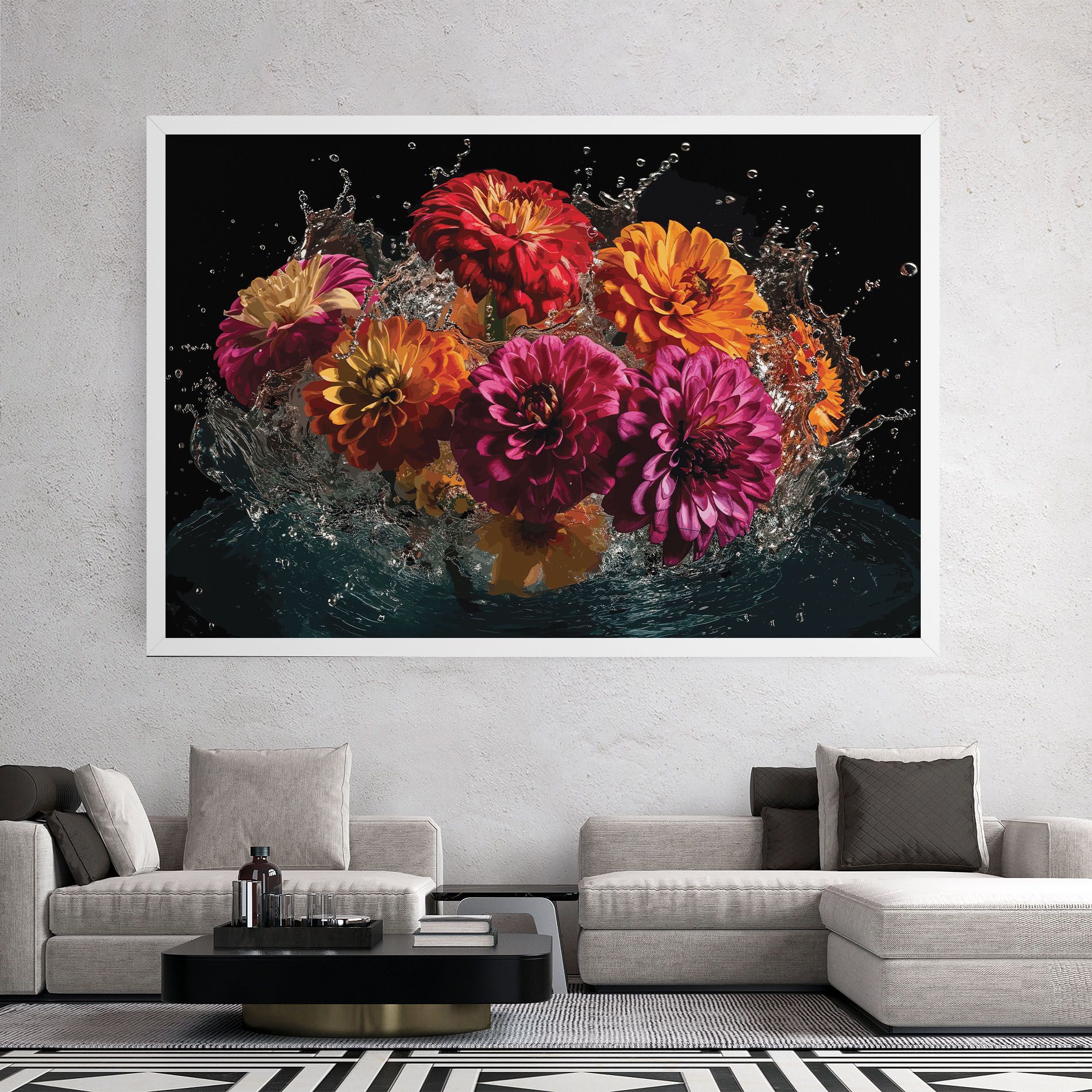 Flower Water Splash mockup 2