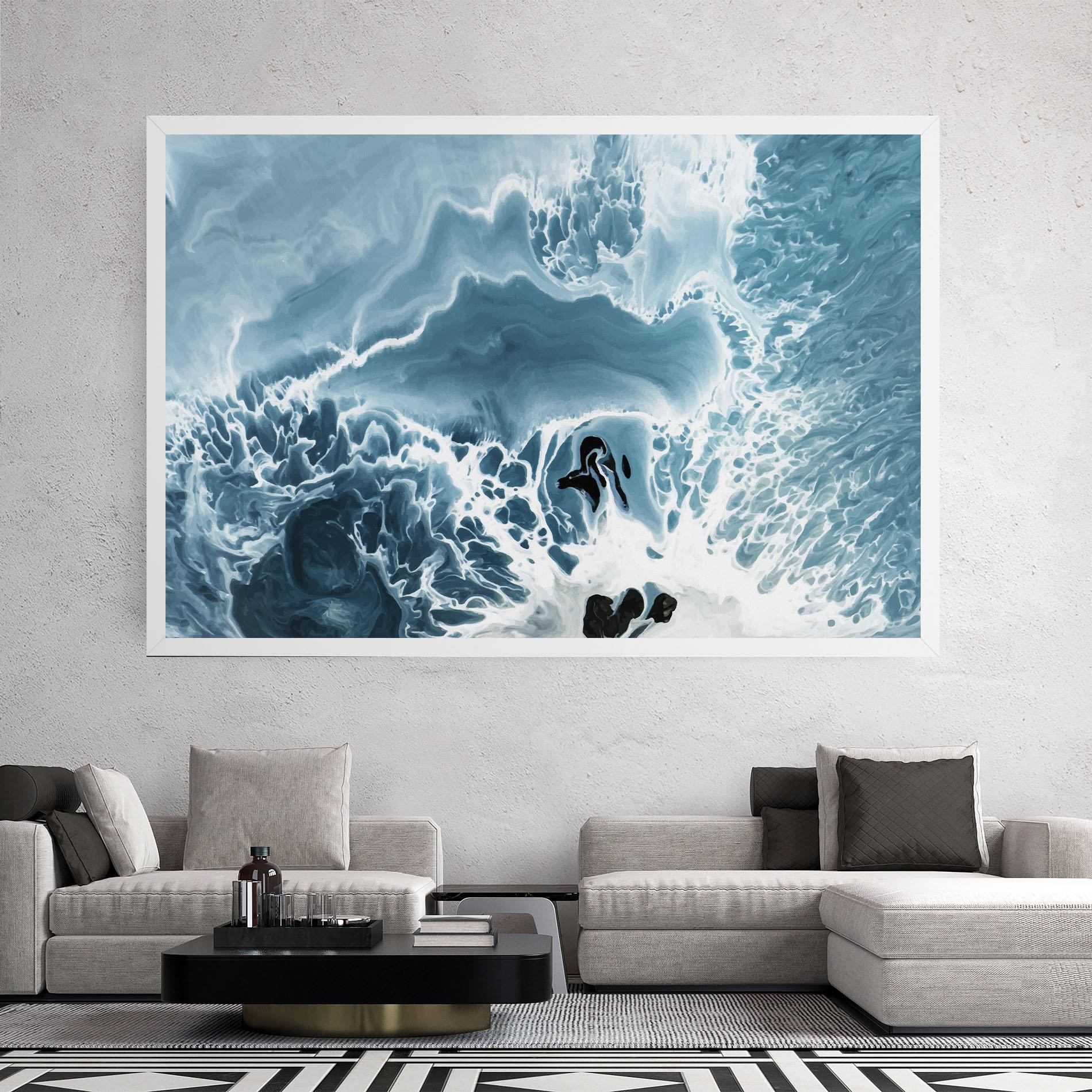 Tablou Canvas Light Blue Ocean mockup 2