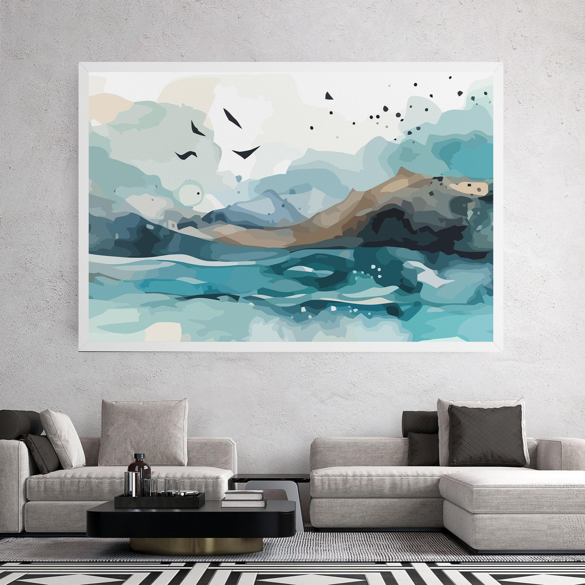 Tablou Canvas Water Birds mockup 2