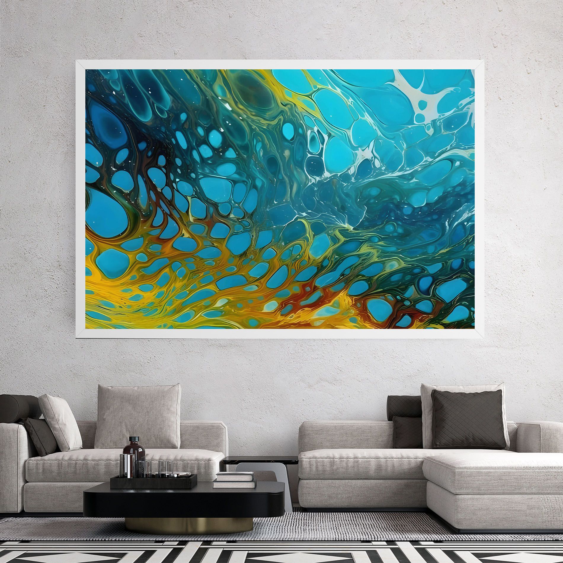 Yellow Green Ocean mockup 2