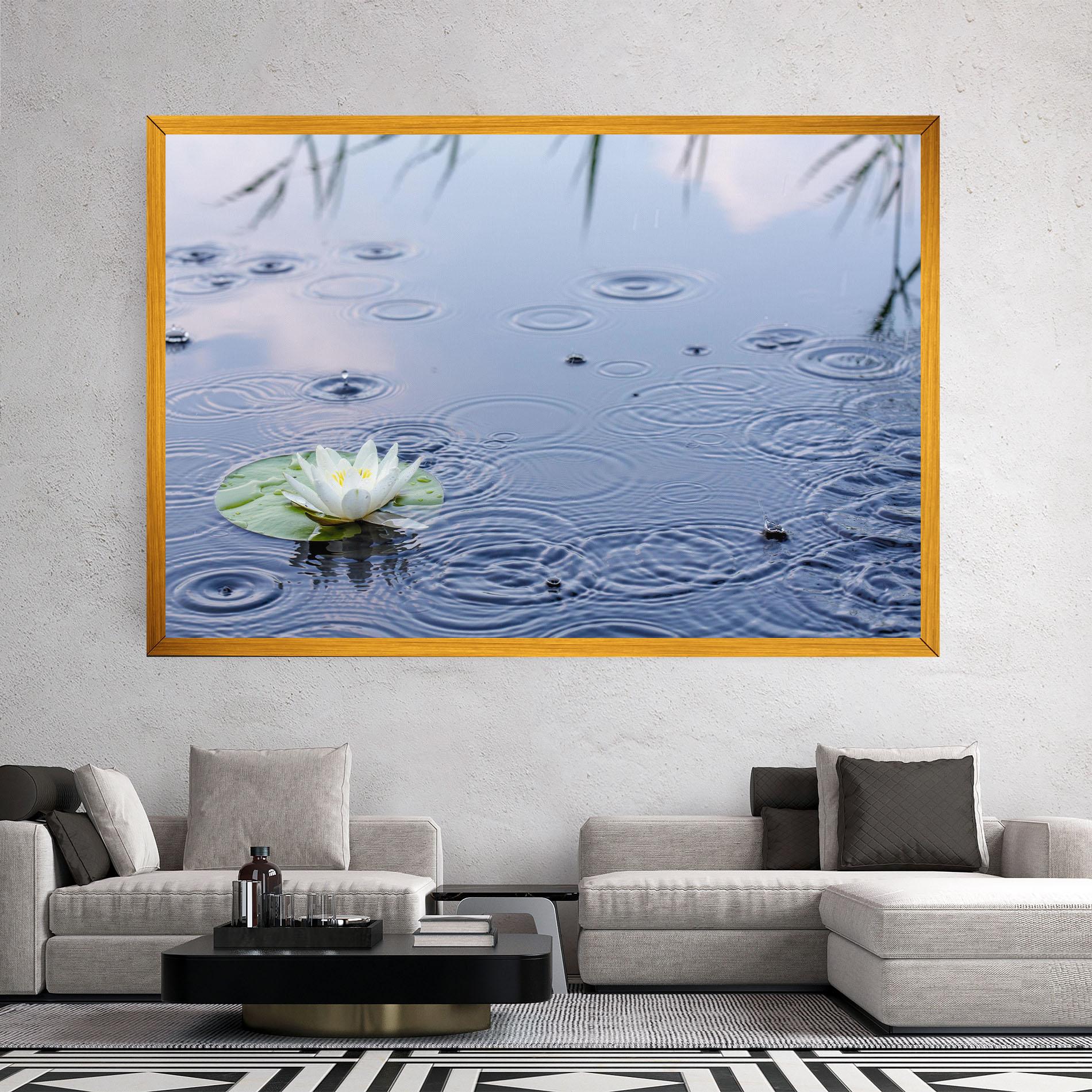 Tablou Canvas Clear Lake Rain mockup 2